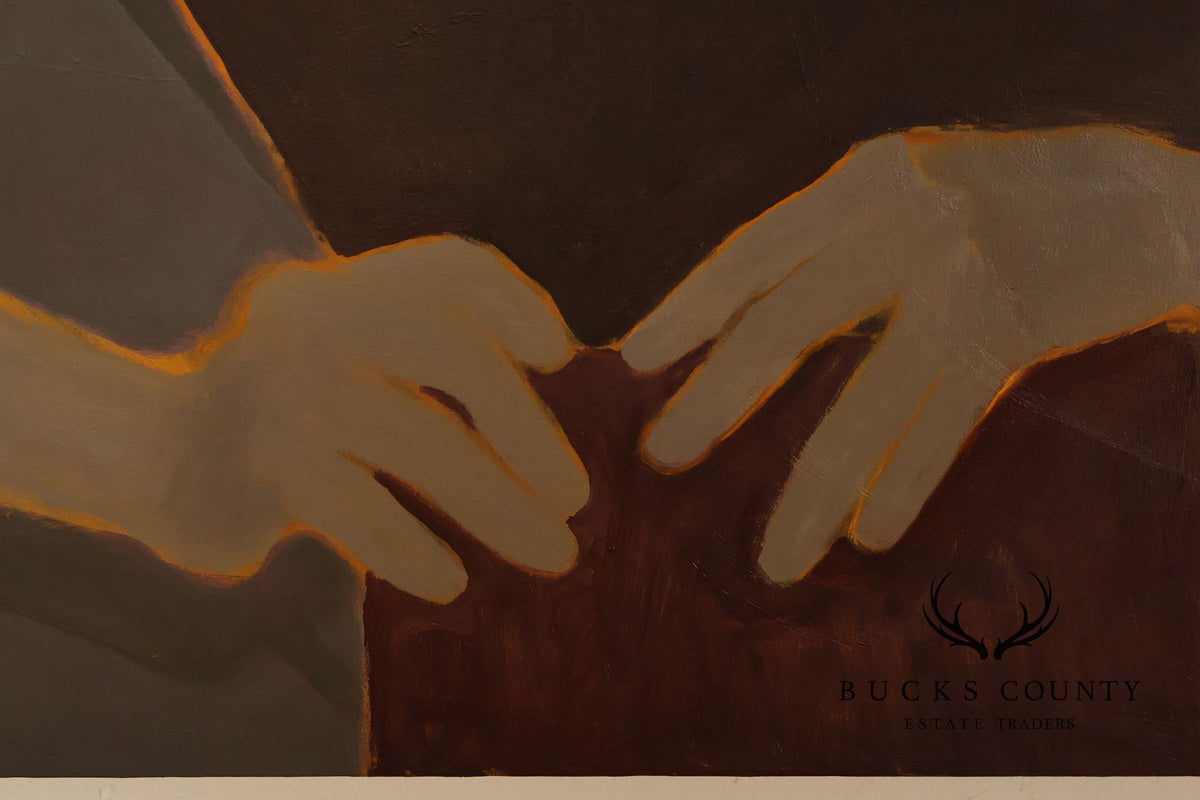 Anne Cooper Dobbins Oil Painting, 'Woman With Her Purse'