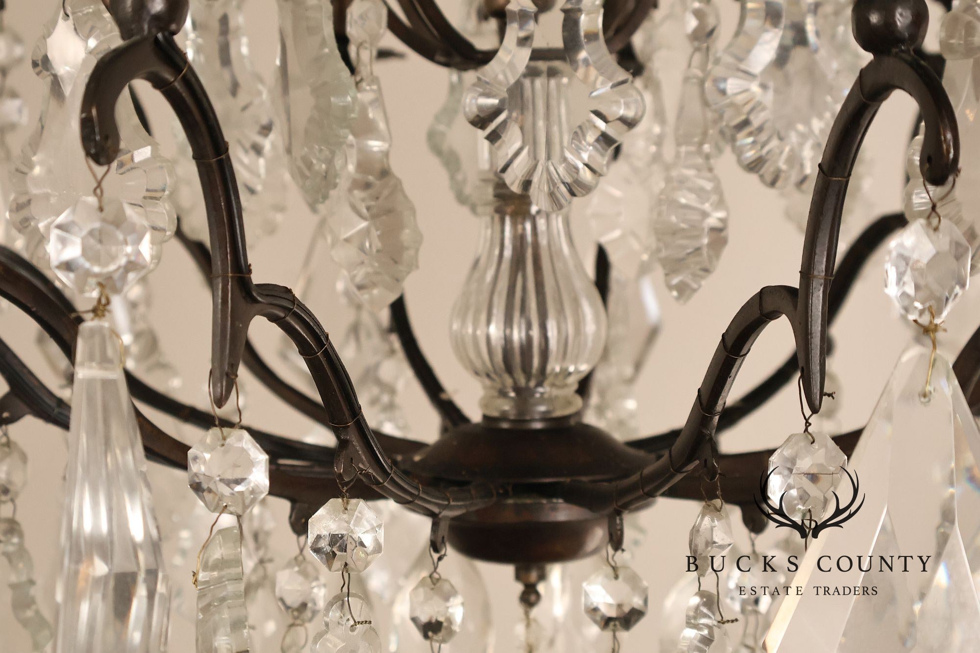 Versailles Style Crystal And Bronze Chandelier
