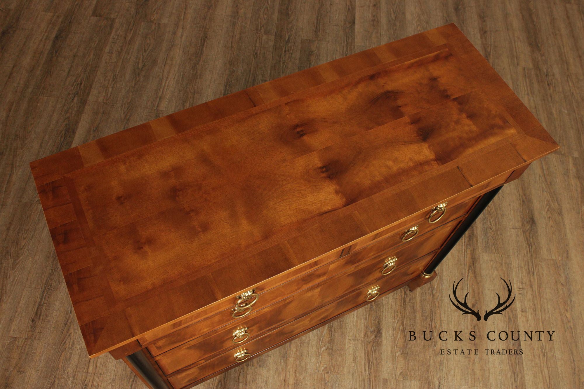 Century Furniture Empire Style Walnut Chest of Drawers