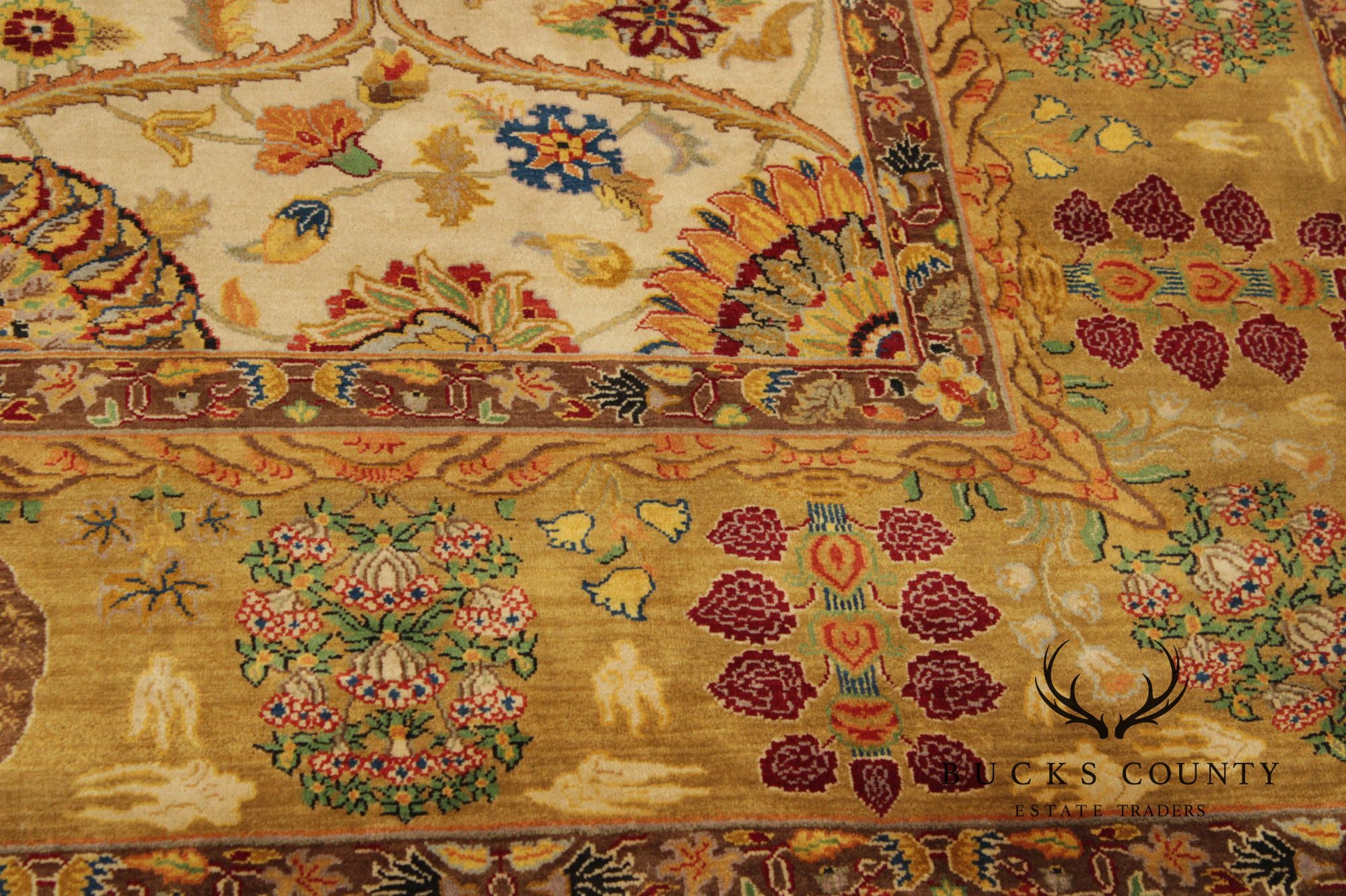 Arts & Crafts Style Wool Area Rug