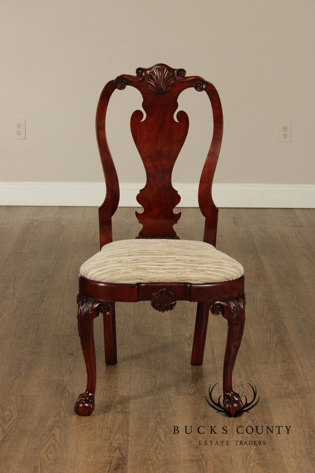 Kindel Winterthur Collection Set Of Six Carved Dining Chairs