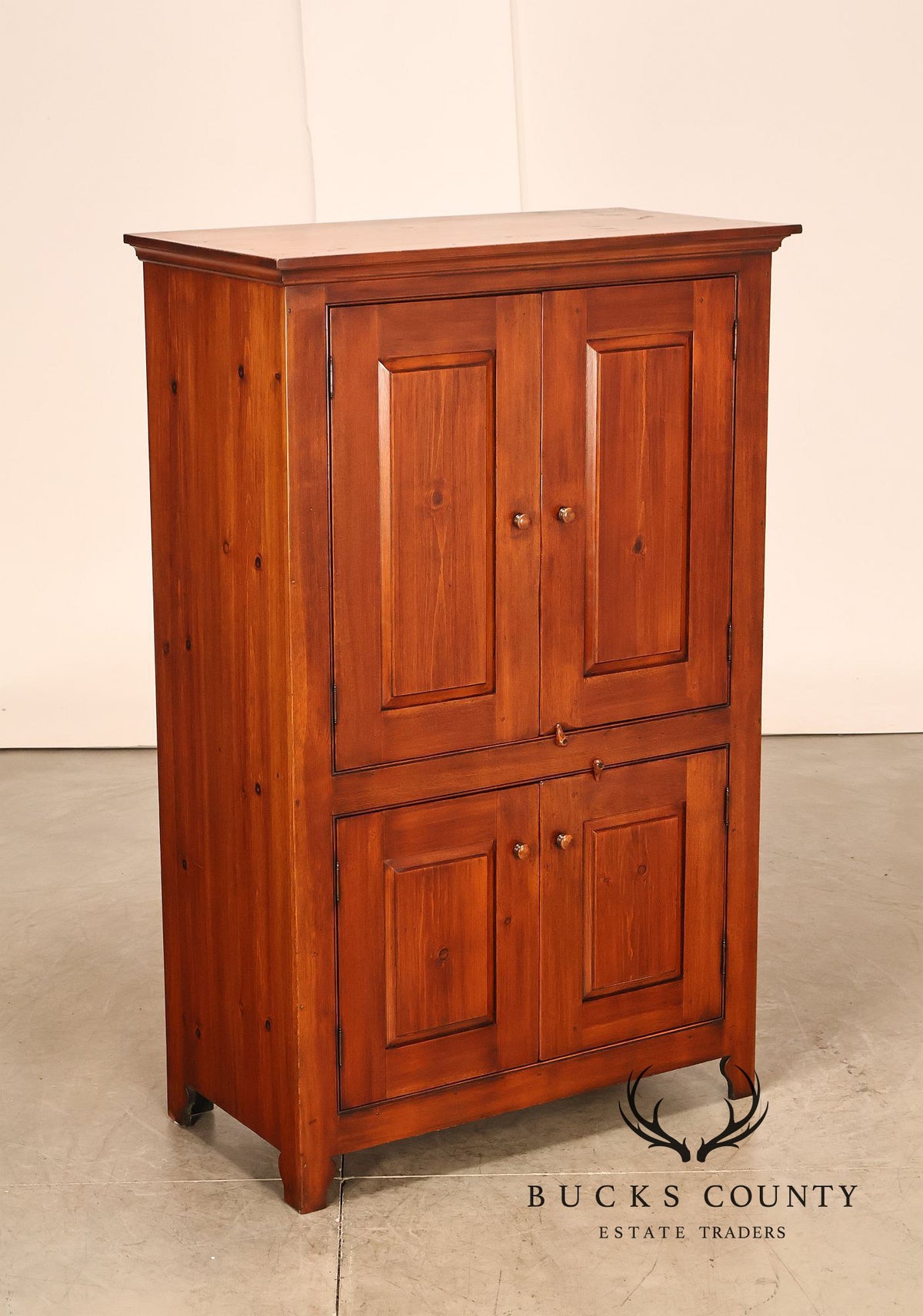 William Draper Cabinetmaker Rustic Pine Armoire