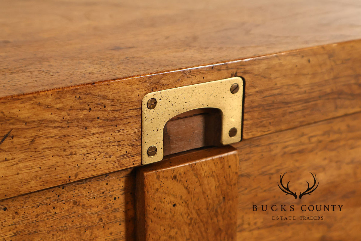 Drexel 'Woodbriar' Campaign Style Coffee Table
