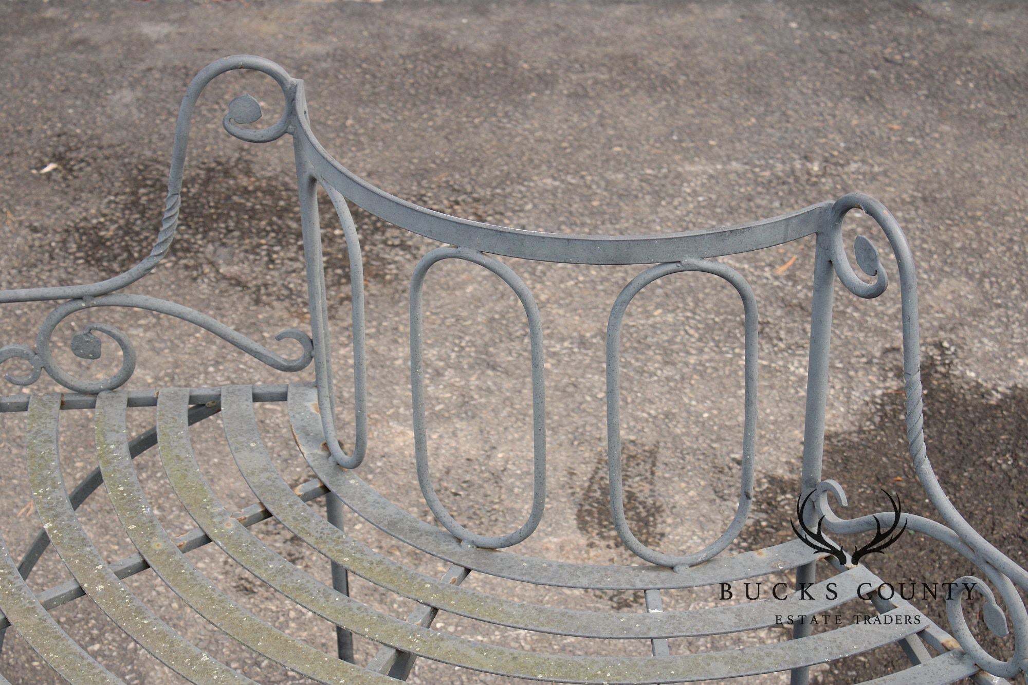Wrought Iron Circular Garden Tree Bench With Cushions