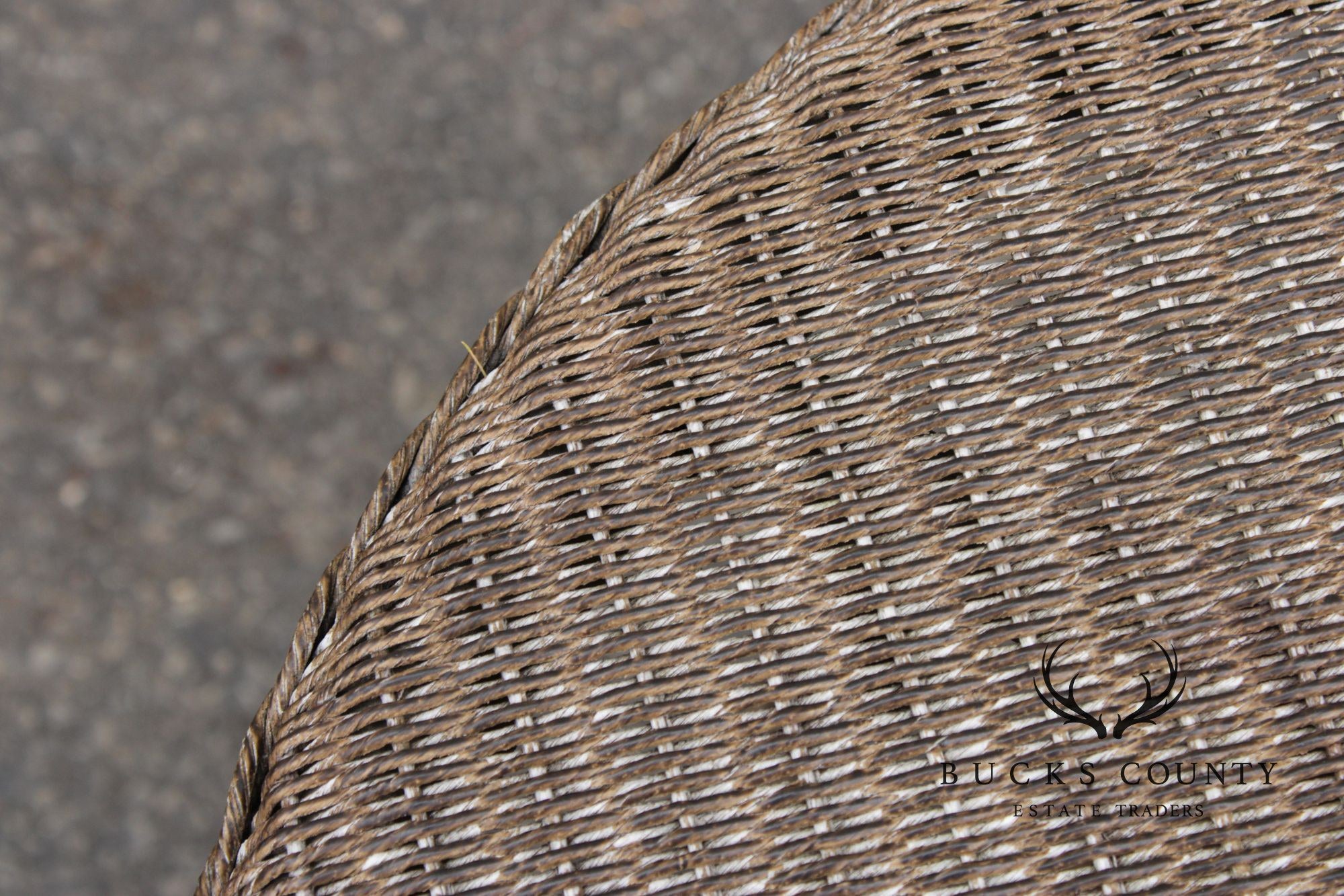 Lloyd Loom Outdoor Patio Wicker Side Table