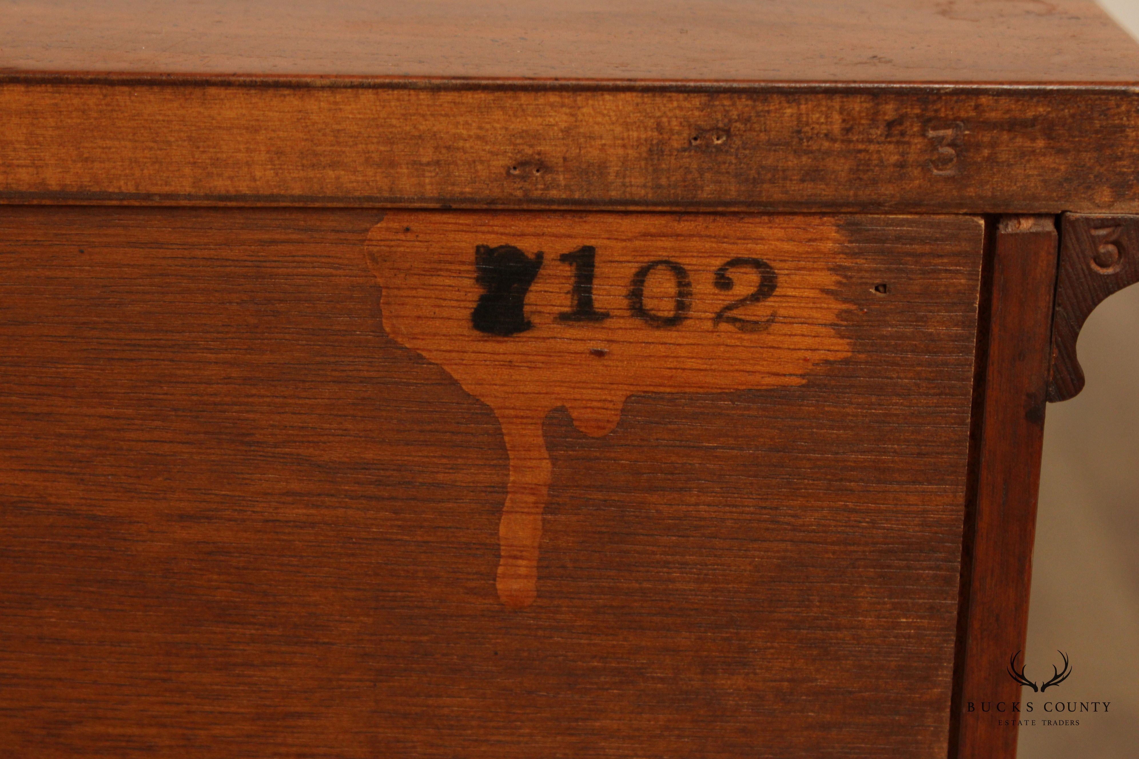 Baker Milling Road Georgian Style Walnut Long Dresser