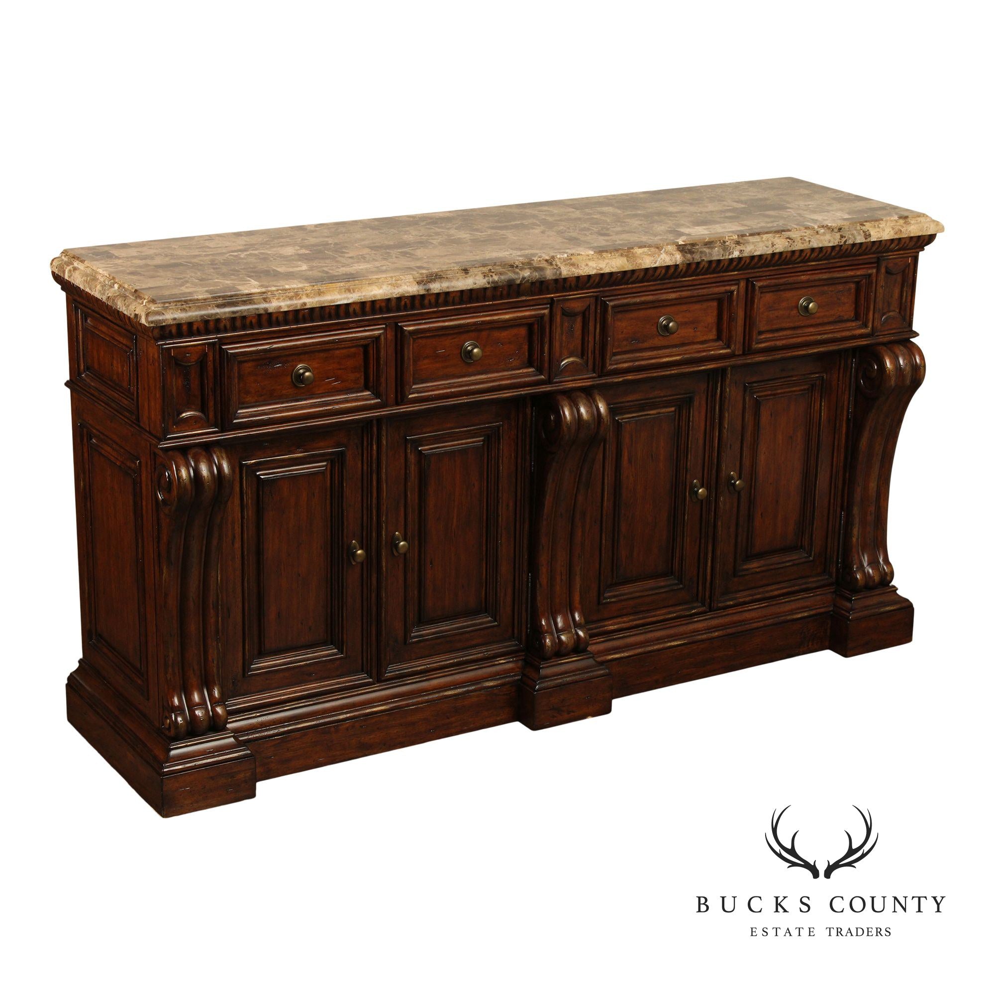 Empire Style Large Carved Sideboard