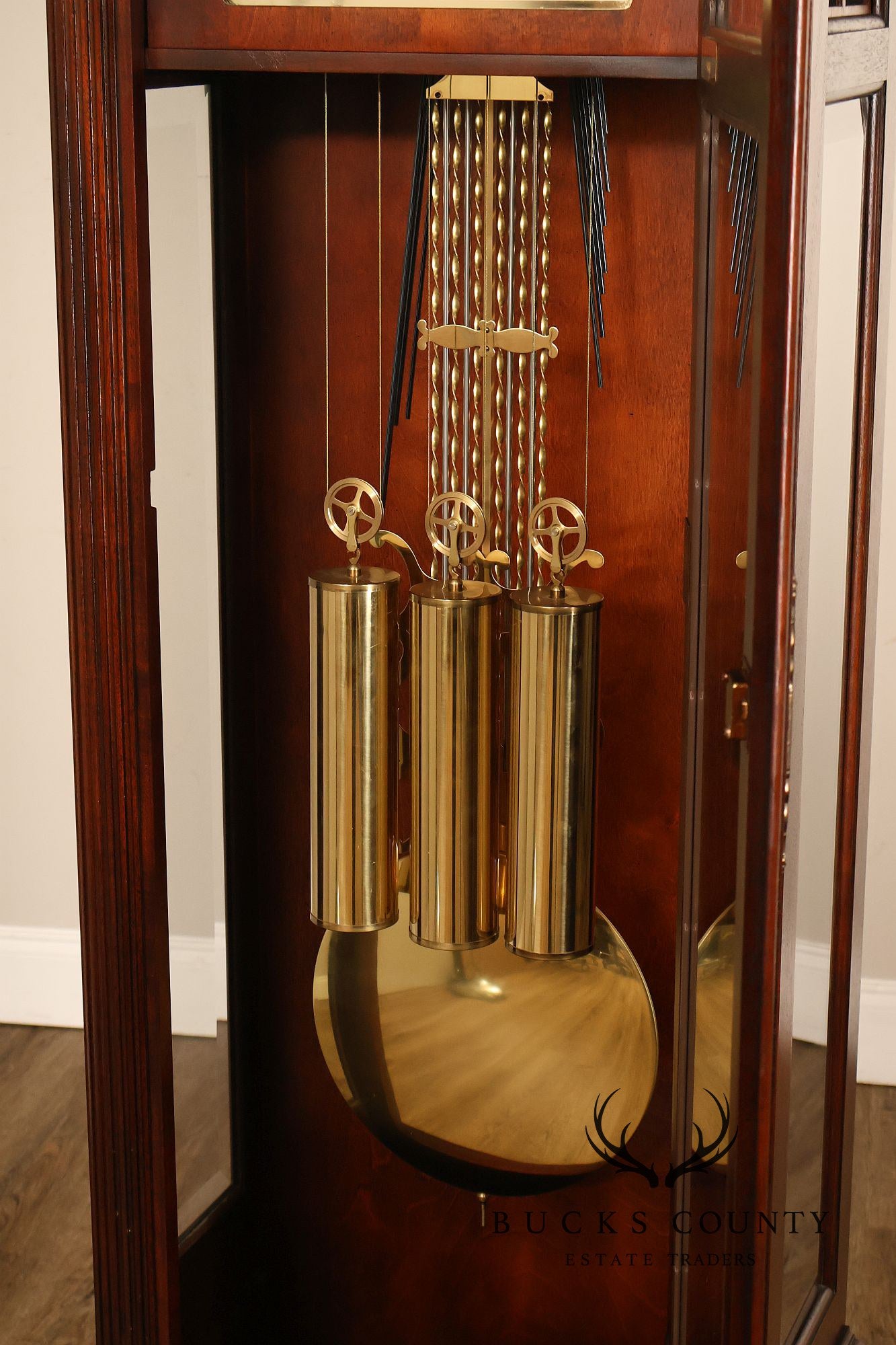 Howard Millar 3 Weight Pedalium Nautical Themed Grandfather Clock