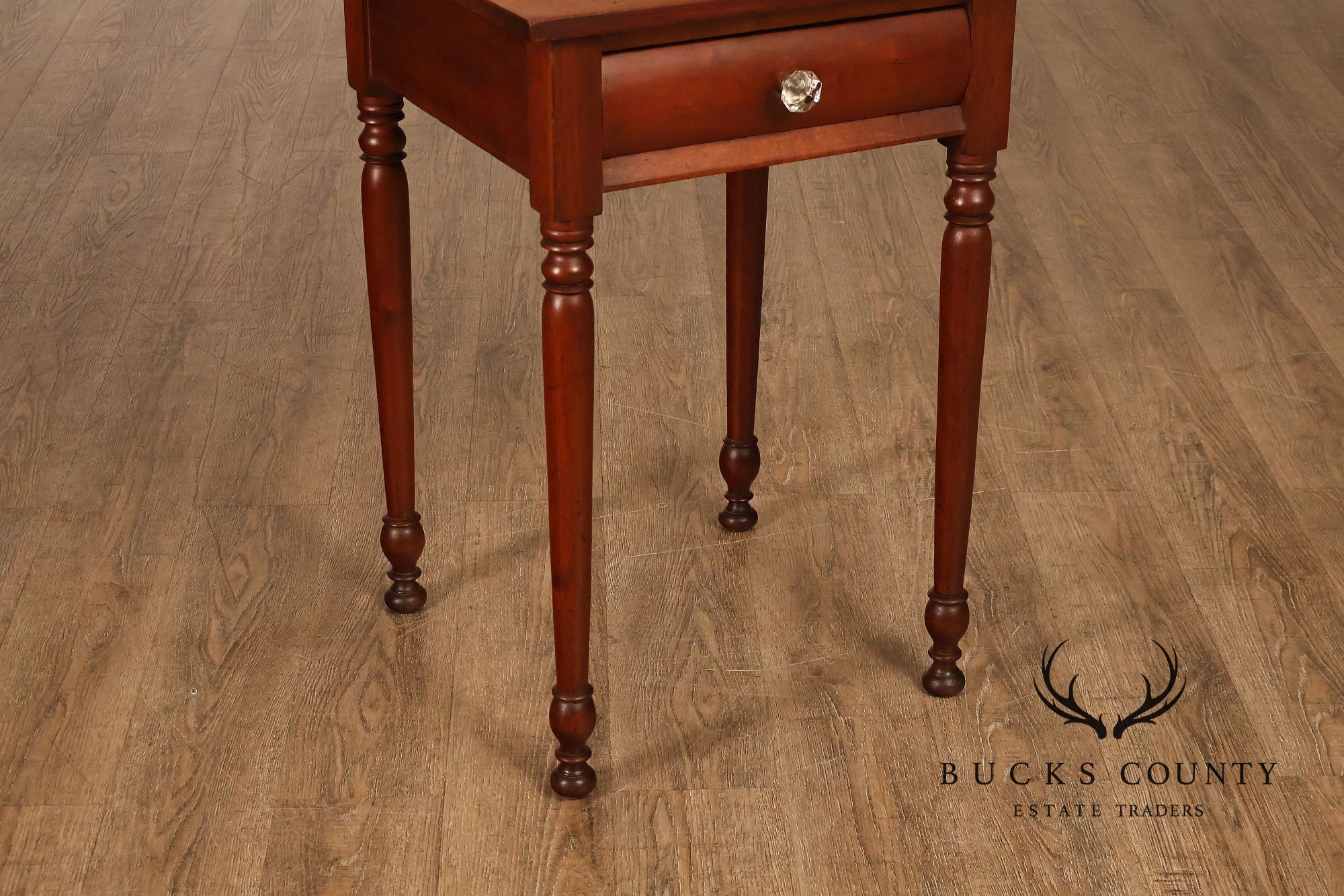 Antique American Empire Poplar Work Table