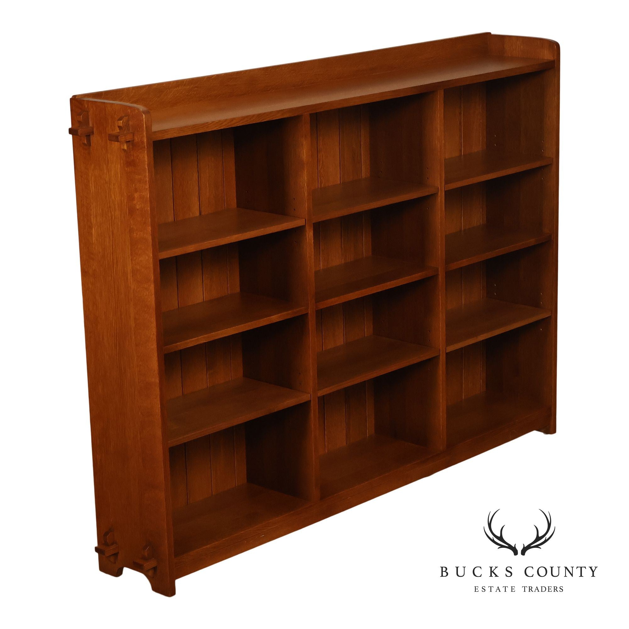 Stickley Mission Collection Oak Open Bookcase