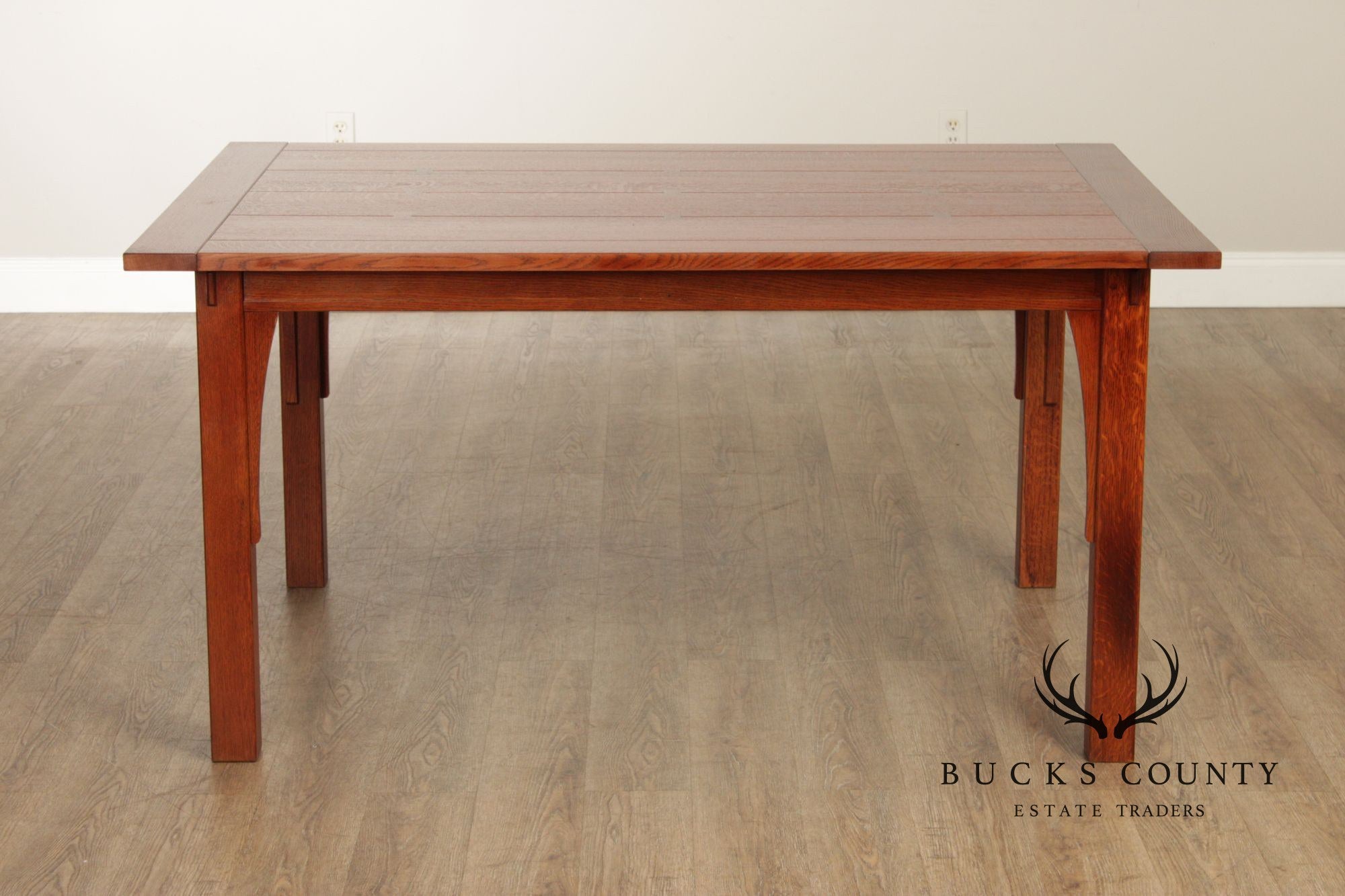 Stickley Mission Collection Oak Extendable Dining Table