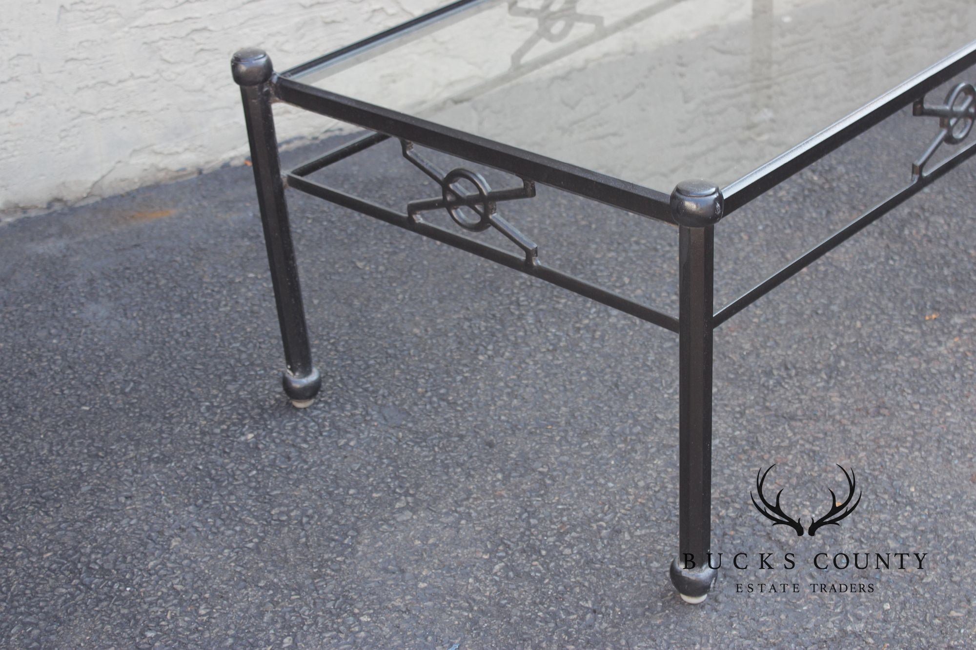Woodard Delphi Cast Aluminum Glass Top coffee Table
