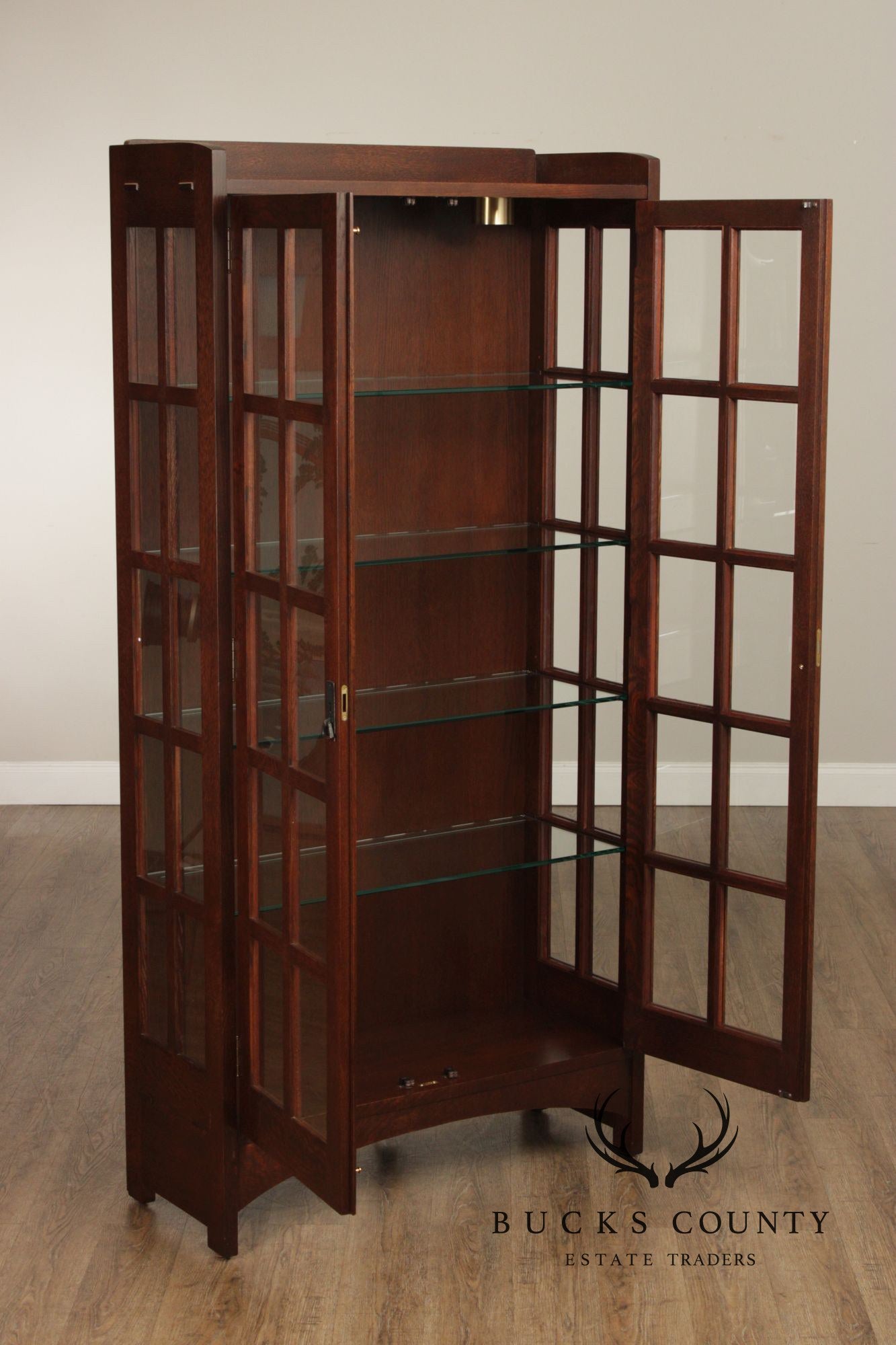 Stickley Mission Collection Oak Display Cabinet