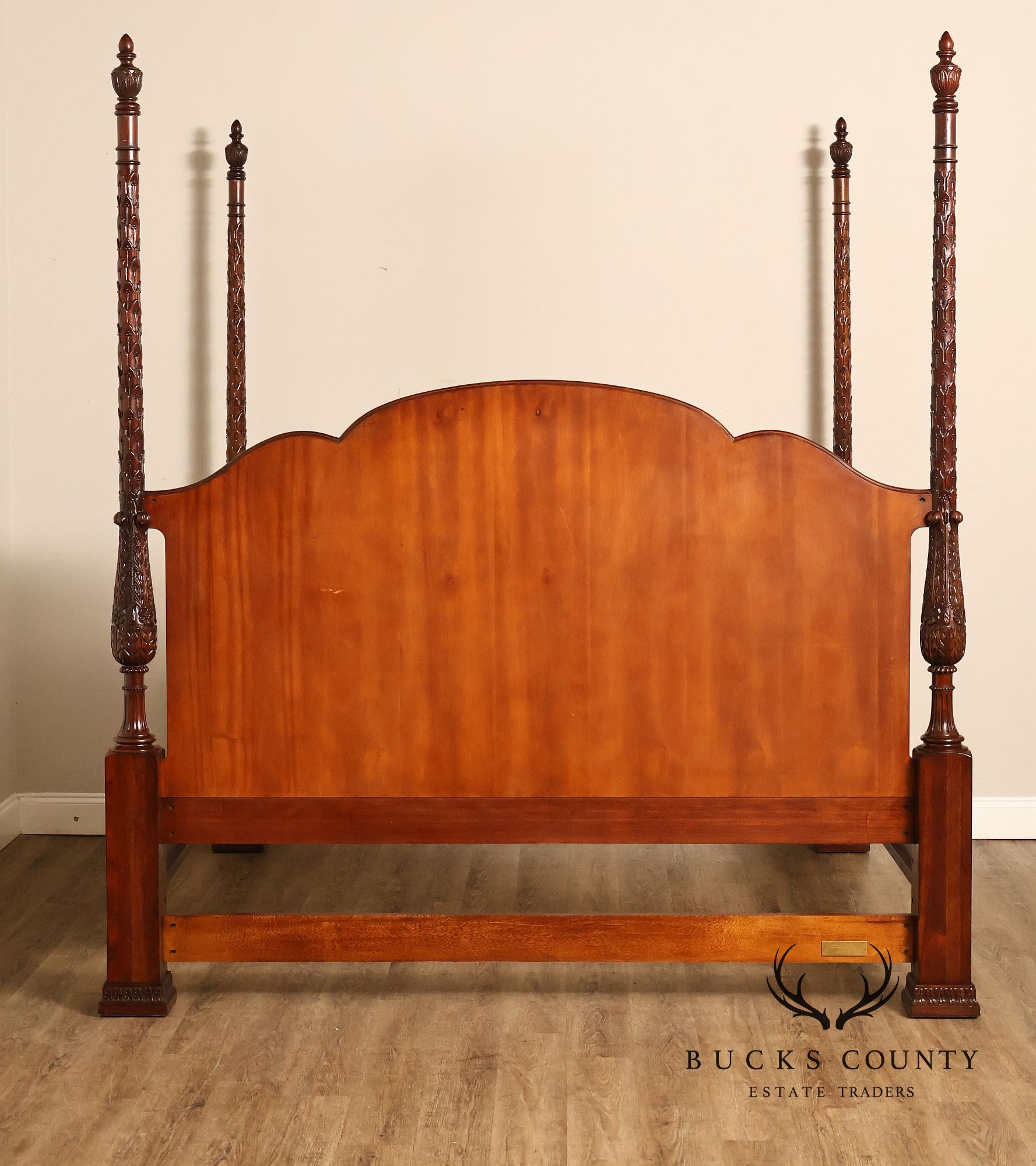 Oscar De La Renta For Century Furniture Mahogany King Size Poster Bed