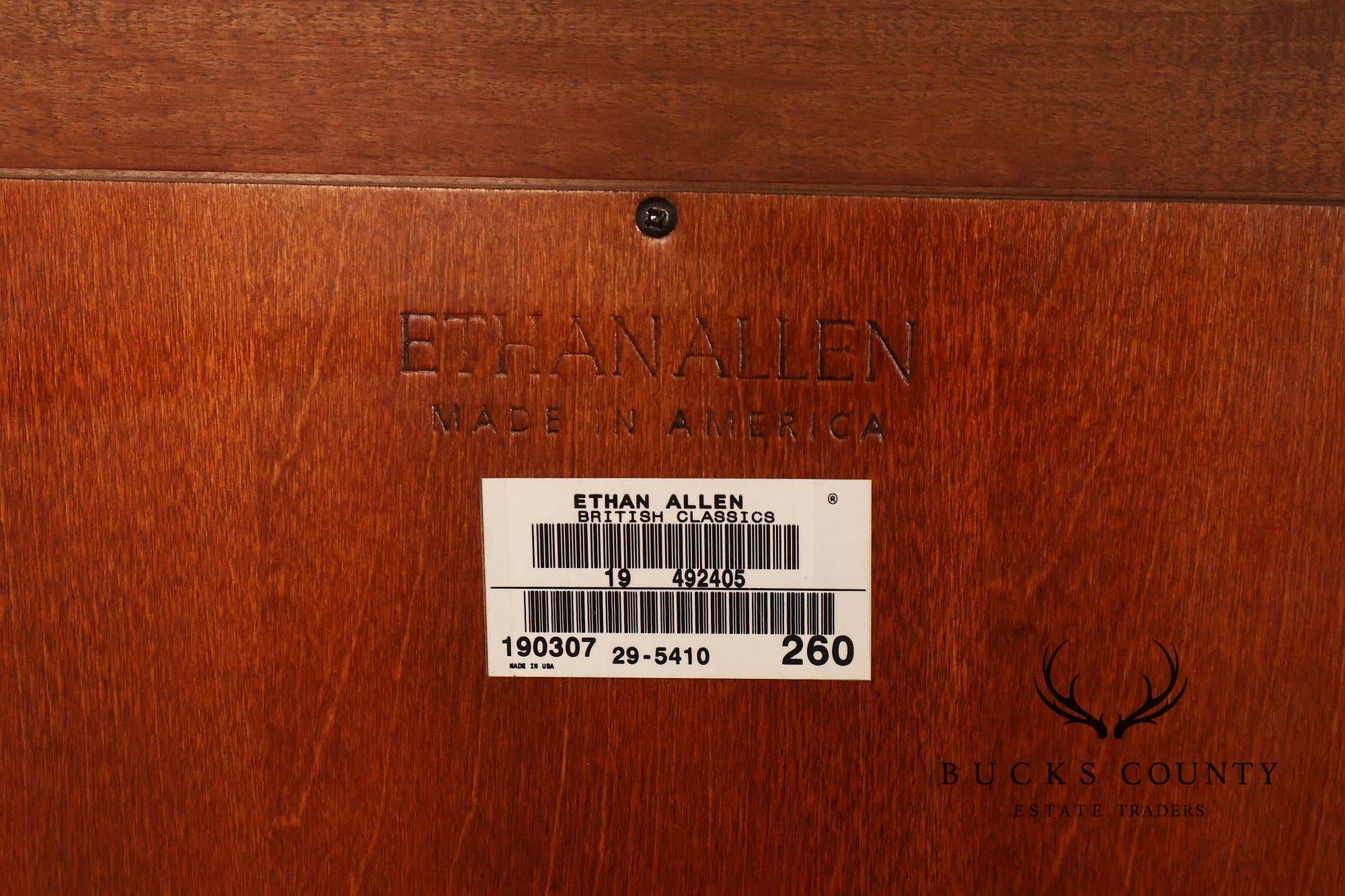 Ethan Allen 'British Classics' Reeded Frame Wall Mirror