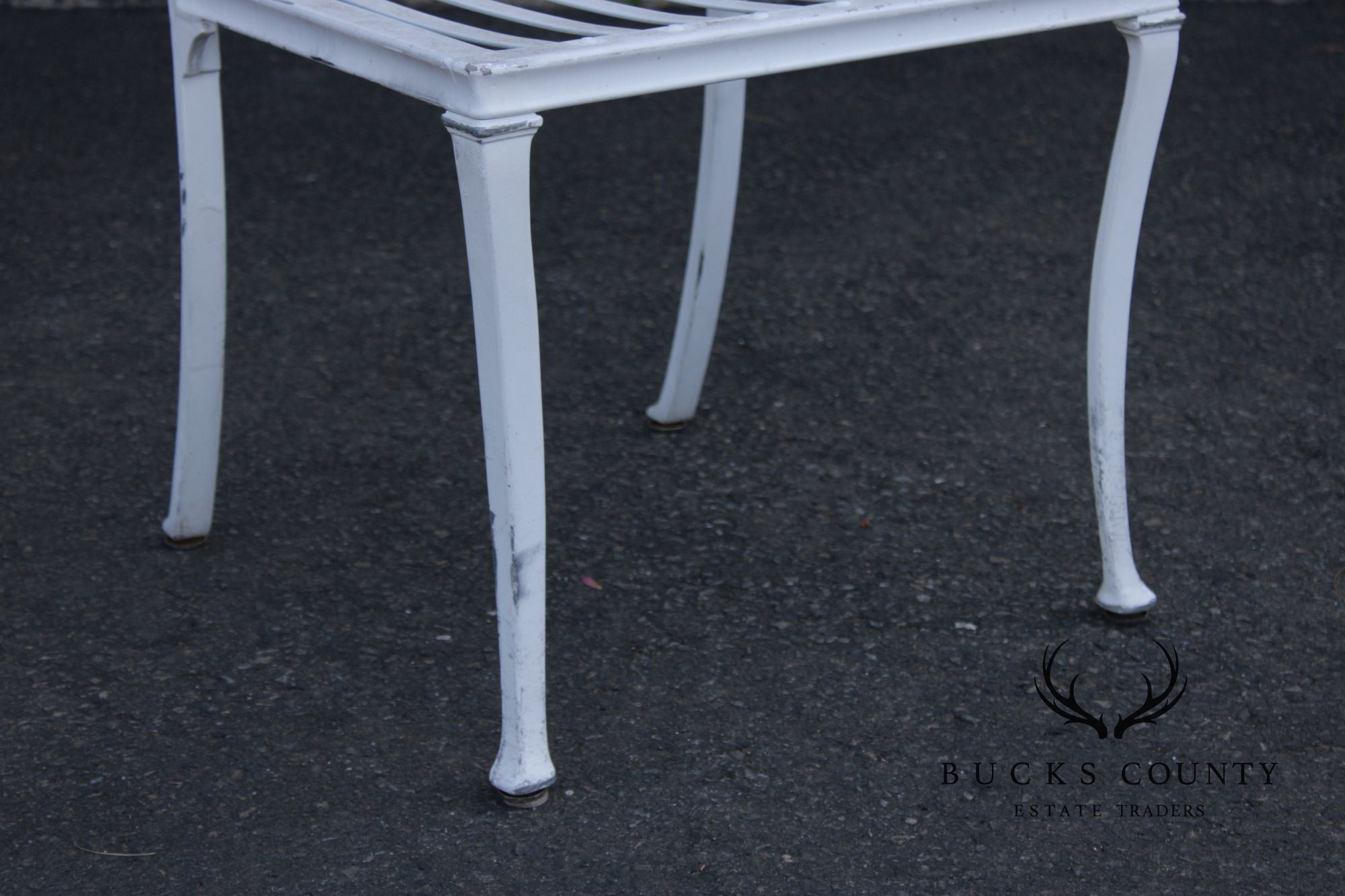 BROWN JORDAN CAST ALUMINUM 'DAY LILY' OUTDOOR PATIO SET OF FOUR DINING CHAIRS