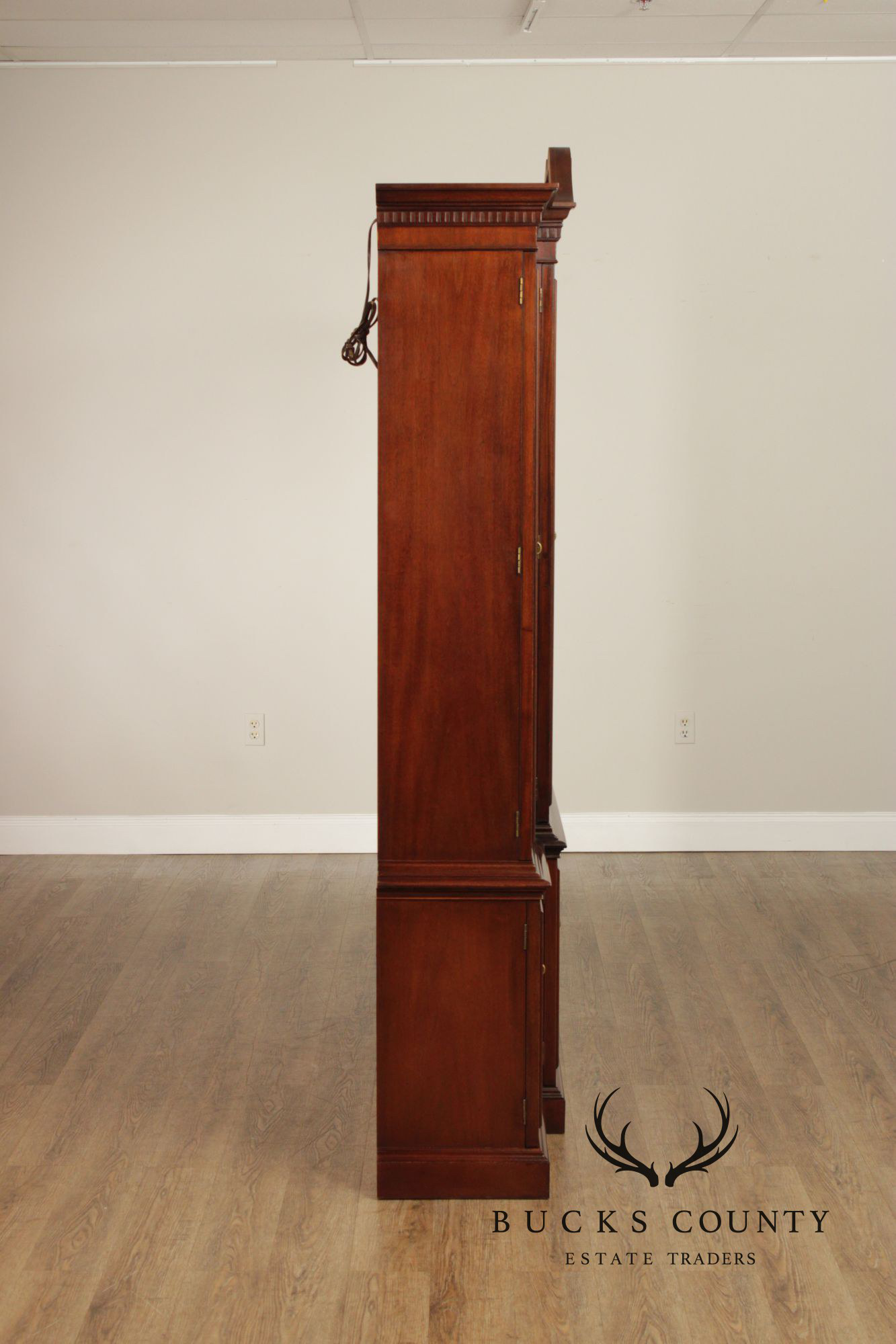 Hickory Chair Mahogany Breakfront China Cabinet