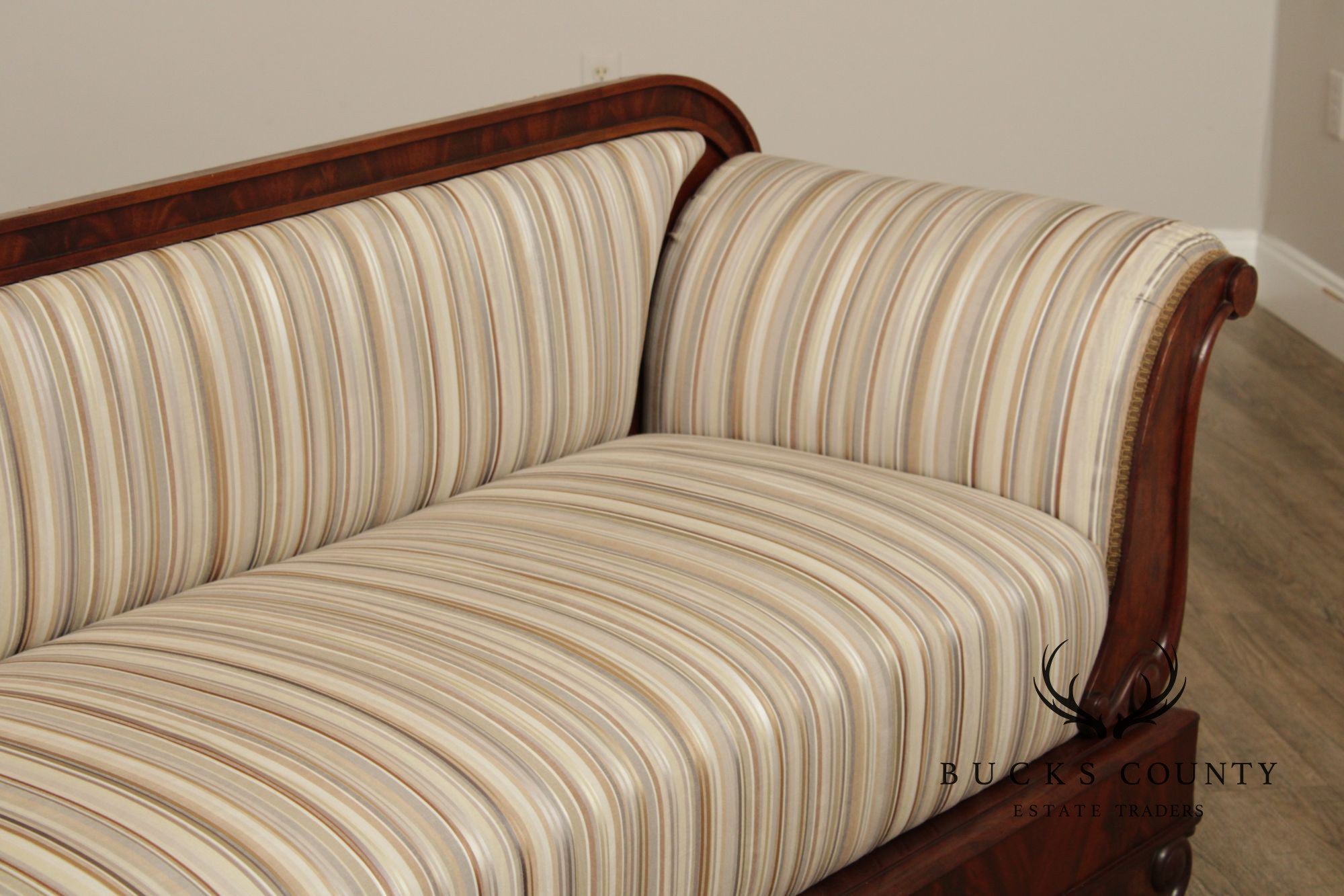 Antique 19th Century American Empire Mahogany Sofa