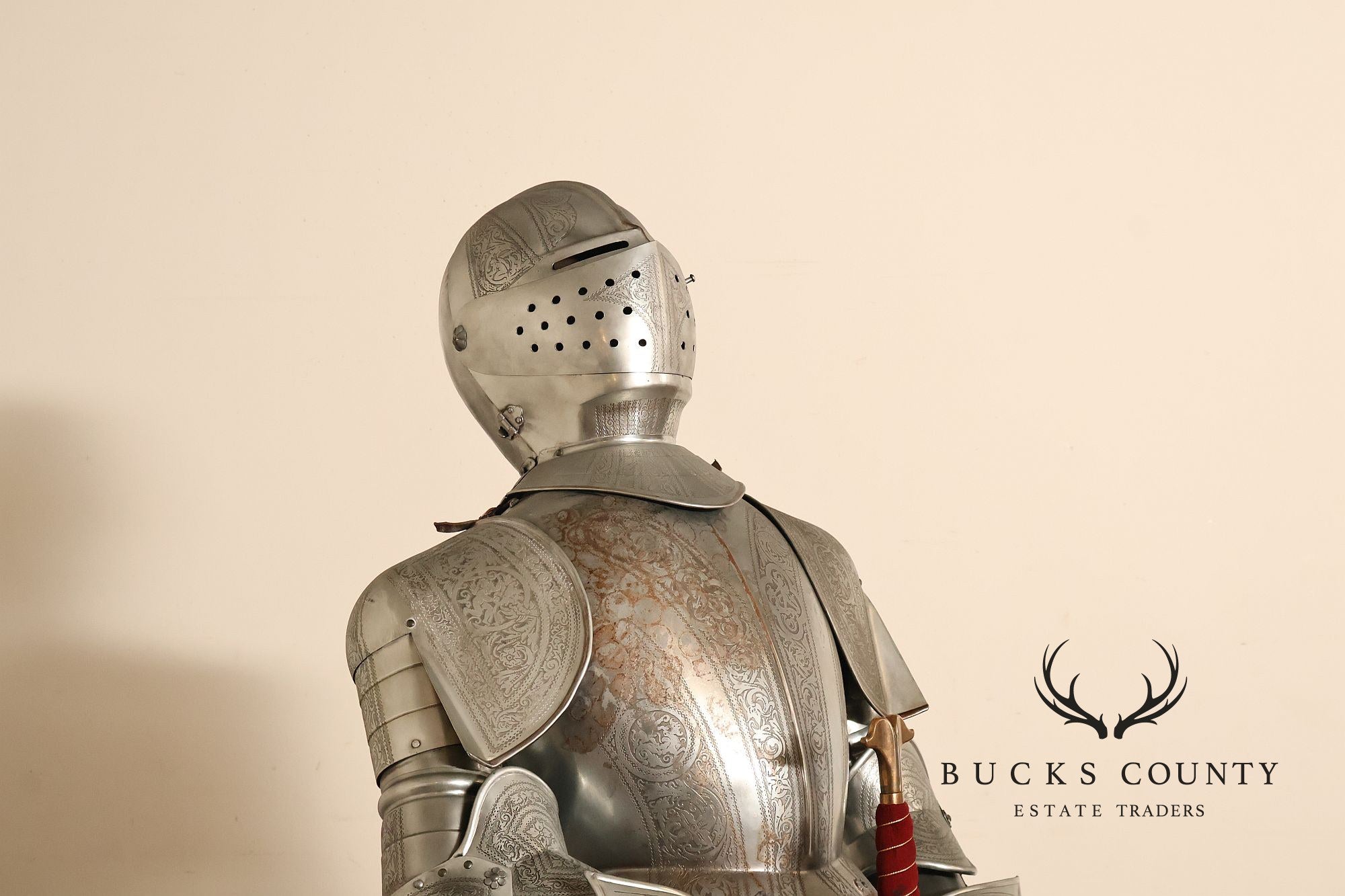 Marto Toledo Spanish Engraved Full Suit of Armor with Sword