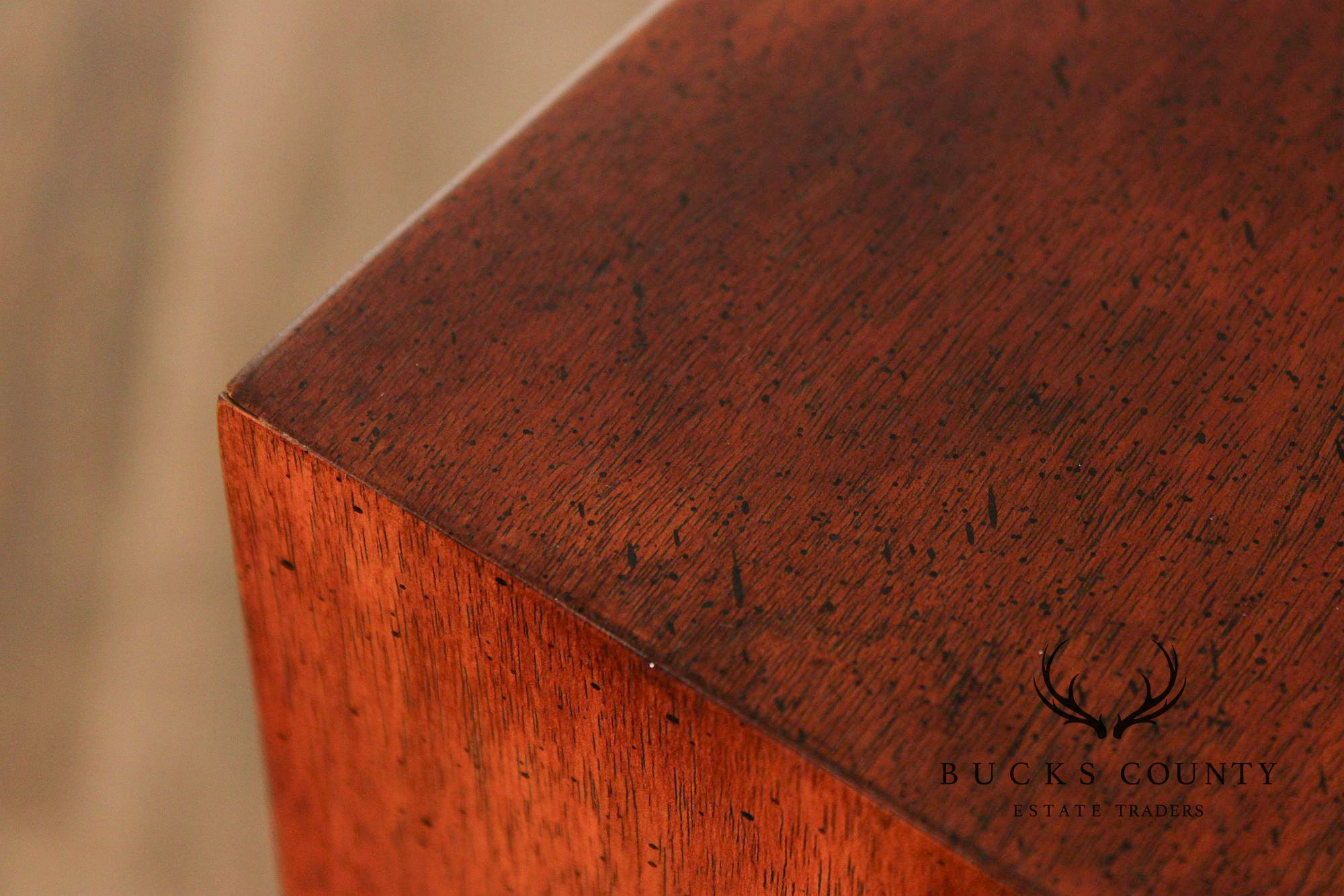 Henredon Chinoiserie Style Mahogany Triple Dresser