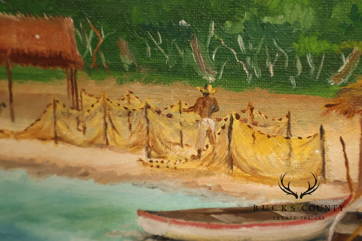 Chris Grieco Caribbean Fishing Scene, 'Marina 2'