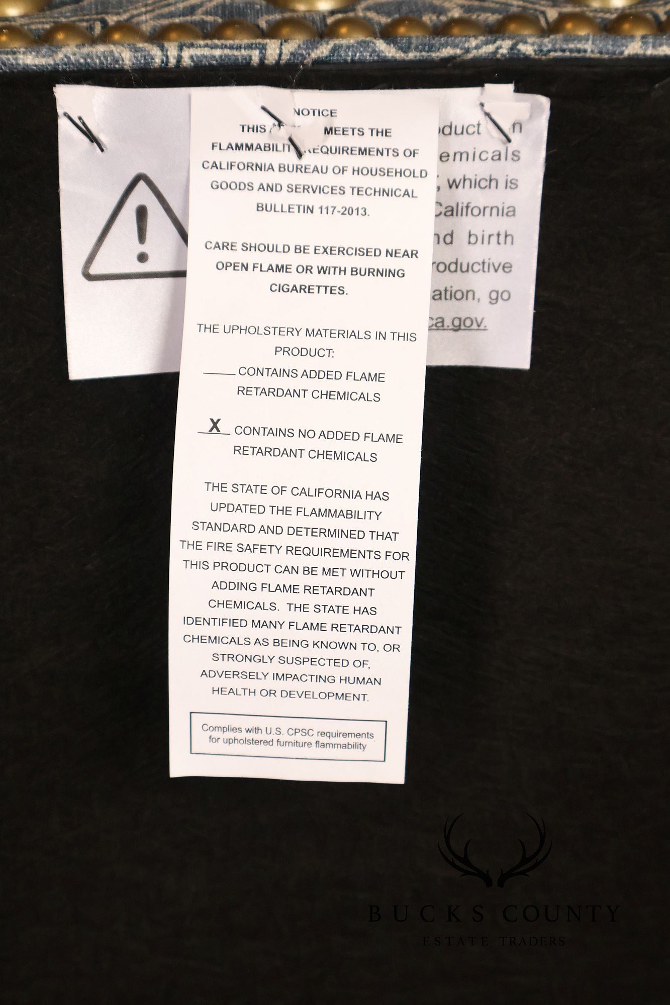 Traditional Style Custom Upholstered Ottoman