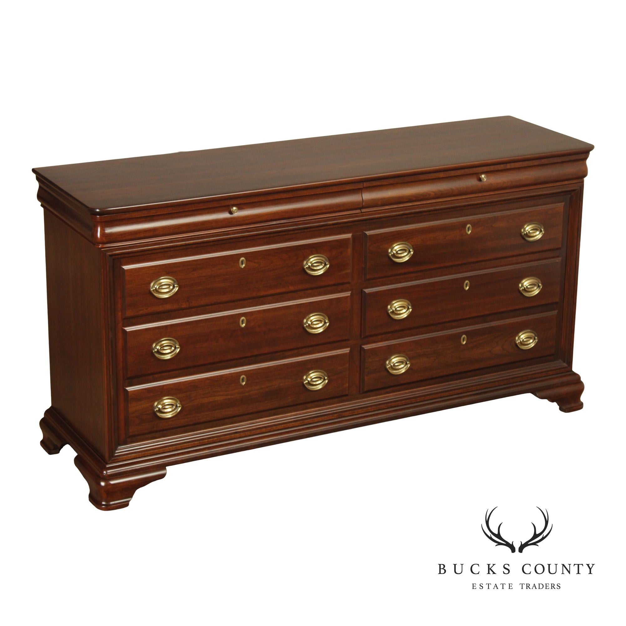Jamestown Sterling Cherry Double Dresser