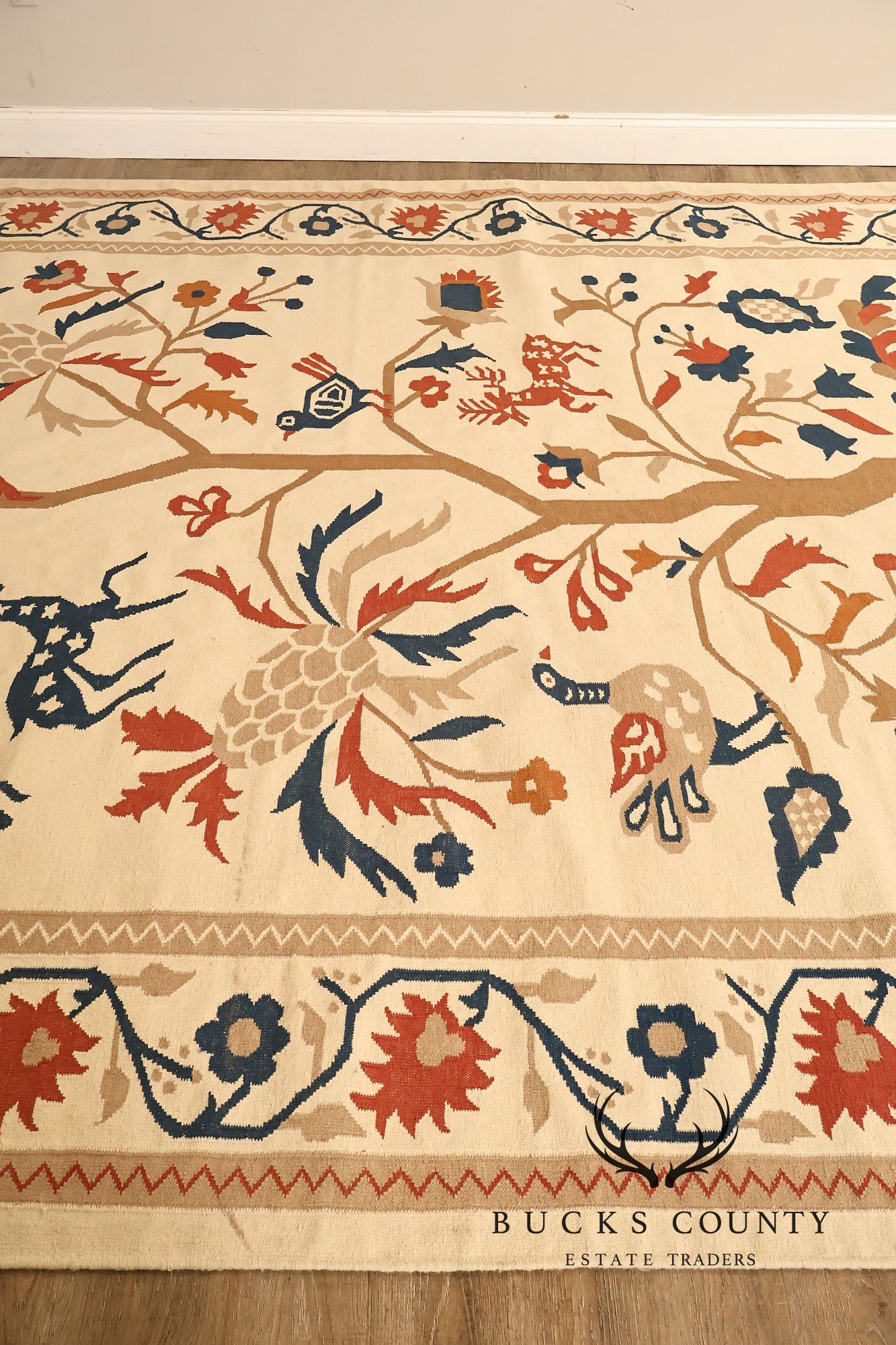 Capel Folk Art Style Tree of Life Area Rug