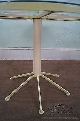 Lee Woodard & Sons Rare Mid Century Modern 5 Piece Round Patio Table/Chairs Set