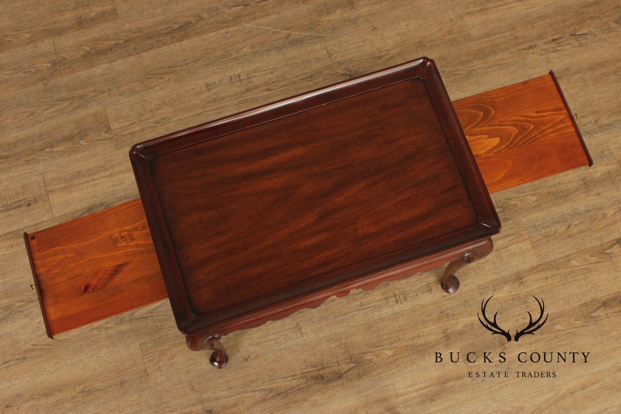 Henkel Harris Queen Anne Style Mahogany Tea Table