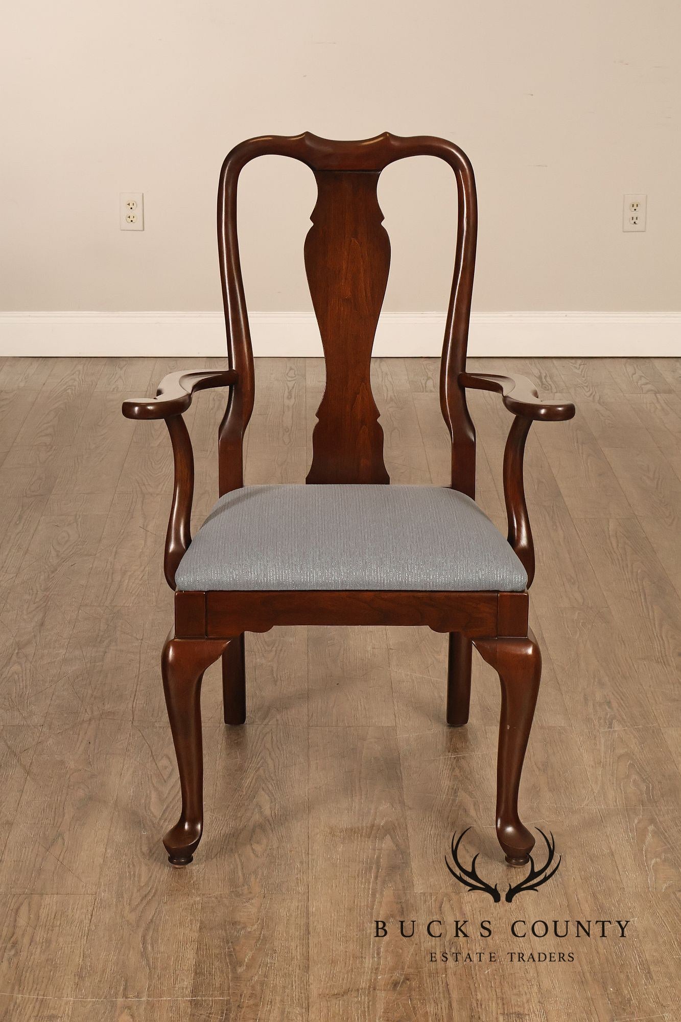 Ethan Allen Georgian Court Queen Anne Style Cherry Dining Armchair