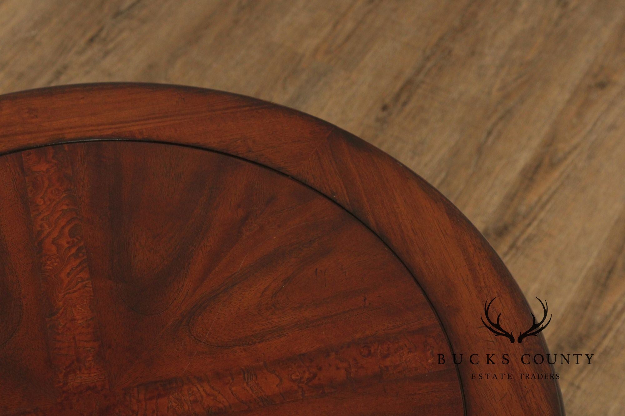 Regency Style Mahogany Round Top Side Table