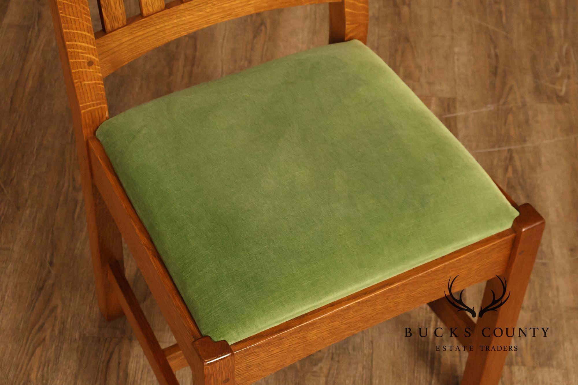 Stickley Mission Collection Set Of 8 Oak Cottage Dining Chairs In 35 Fayetteville Finish
