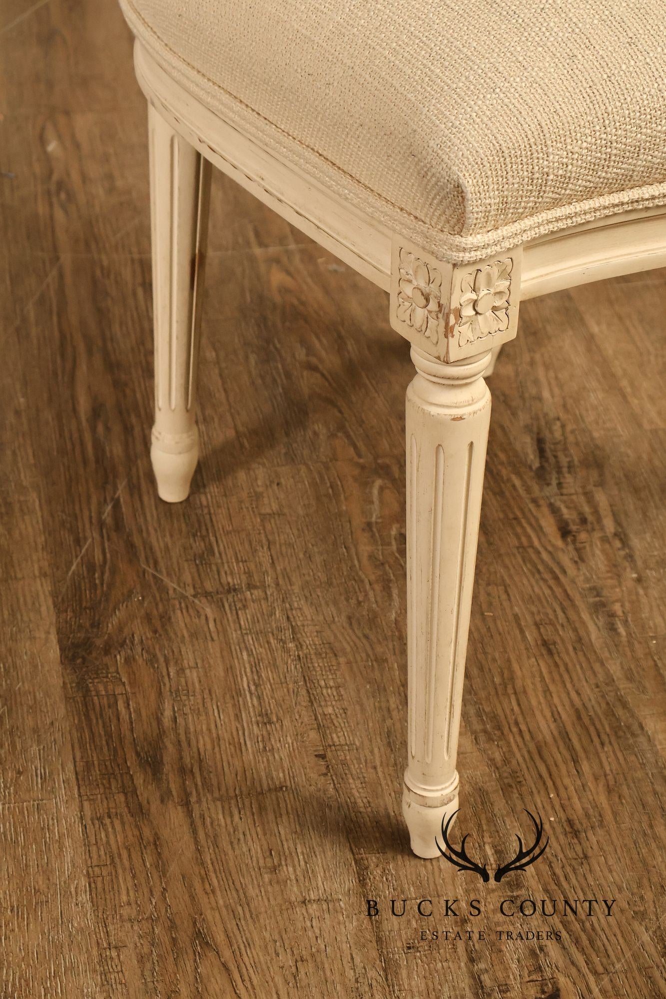 Century Furniture Set Of 8 Louis XVI Style Painted Dining Chairs