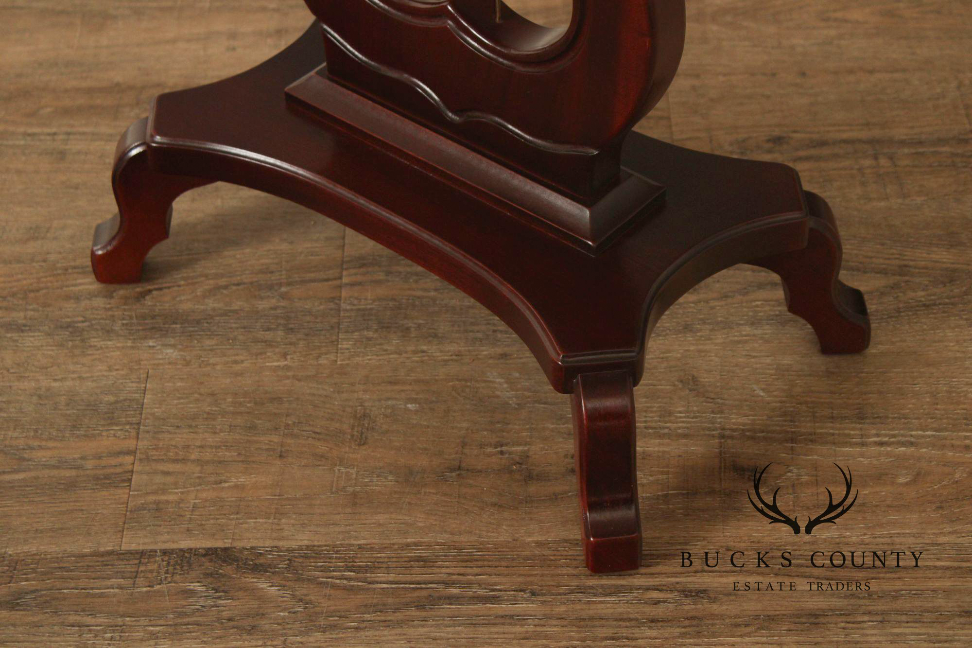 Victorian Style Marble Top Mahogany Side Table