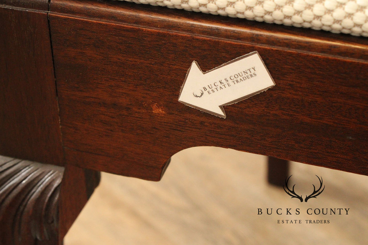 Chippendale Style Set of Eight M ahogany Dining Chairs