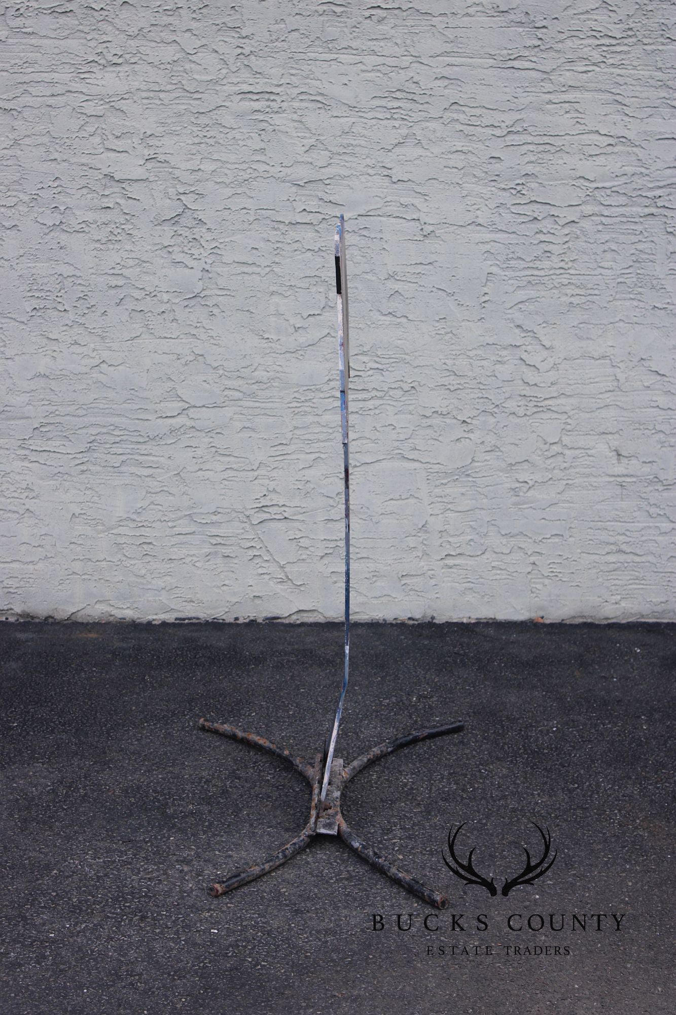 Raymond Rocklin Painted Metal Abstract Sculpture