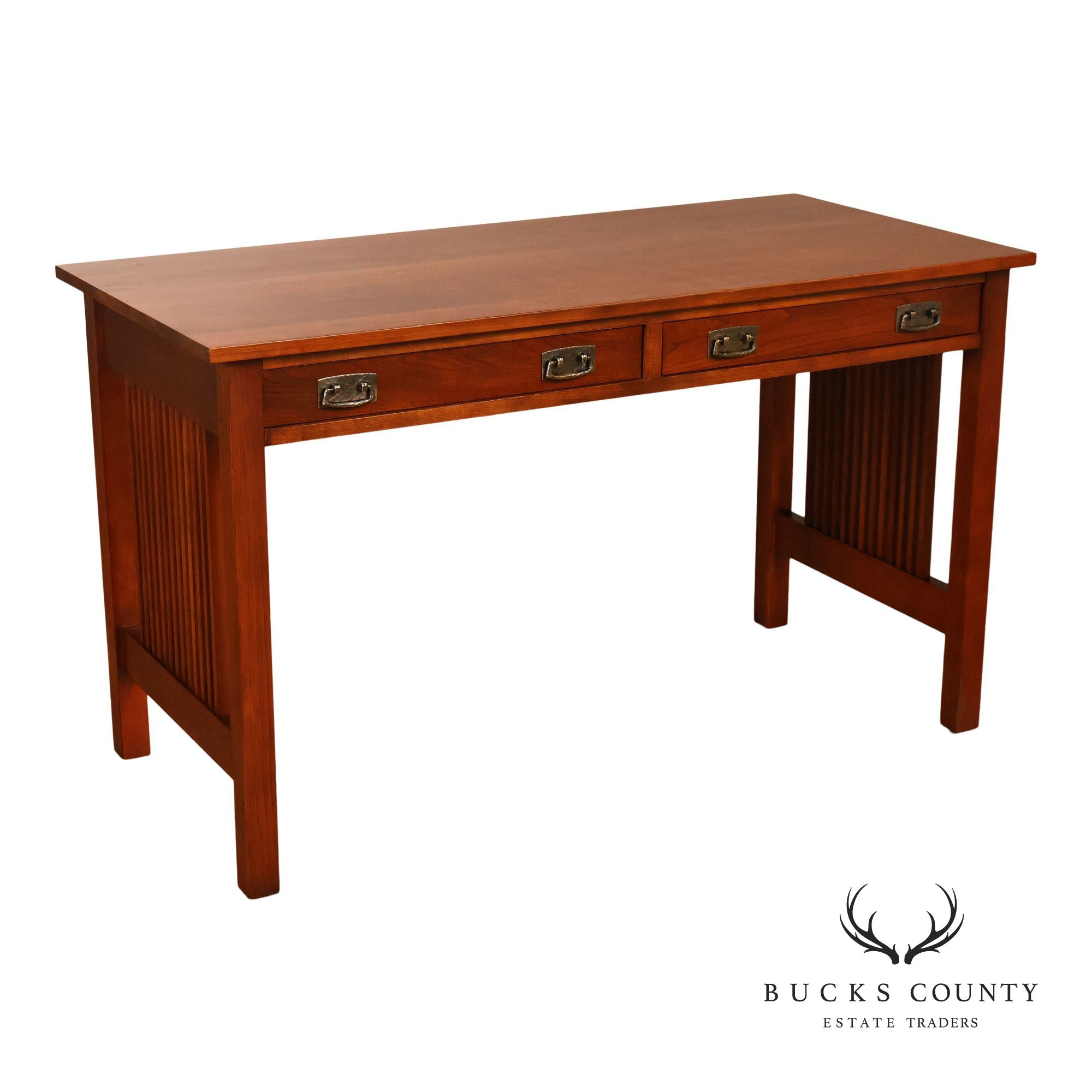 Stickley Mission Collection Cherry Spindled Writing Desk