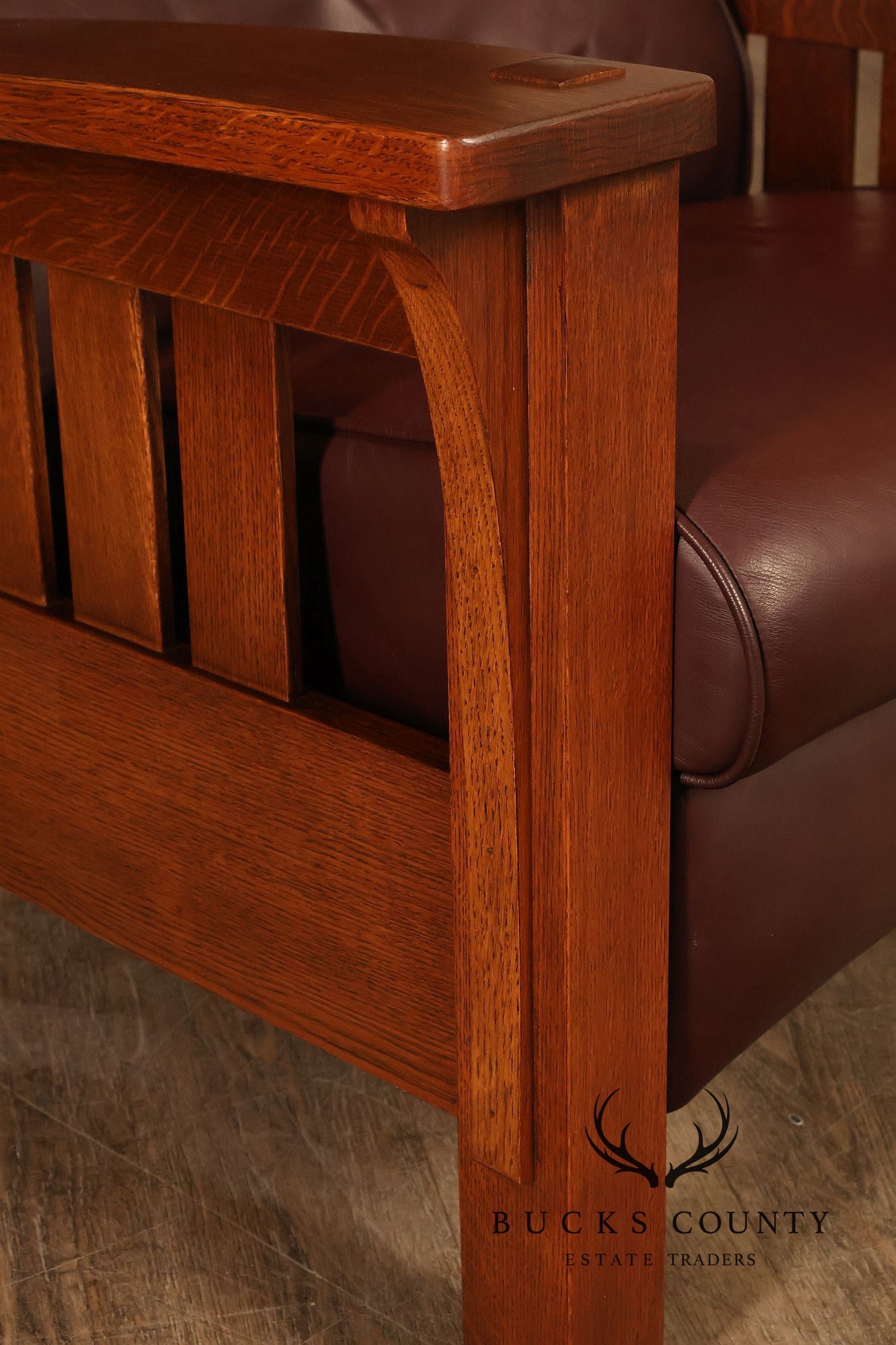 Stickley Mission Collection Pair Of Oak Bow Arm Morris Chair Recliners