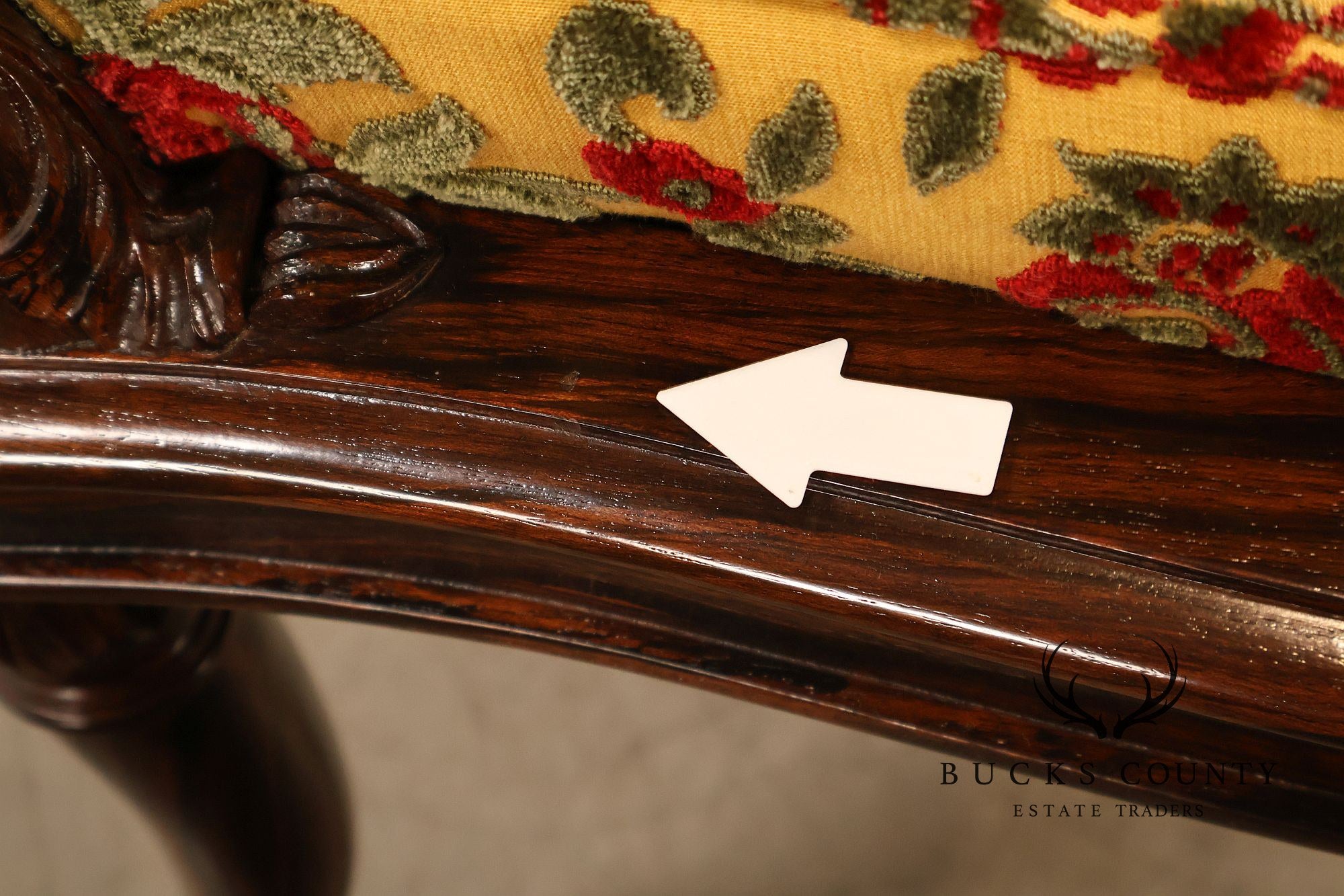 Smith & Watson Pair of Carved Mahogany Armchairs