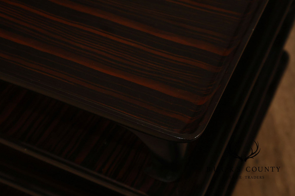 Ming Style Tiered Macassar Ebony Stacking Side Tables