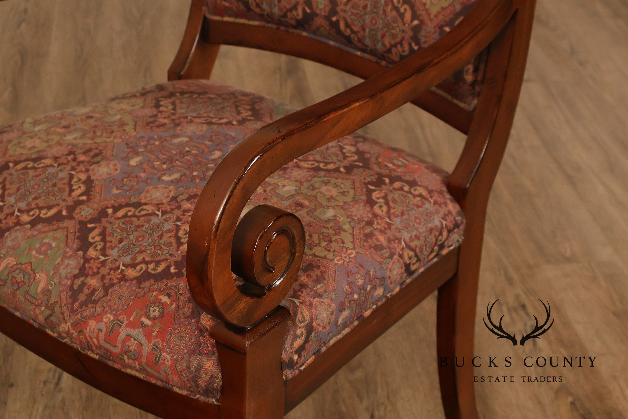 Hickory Chair Pair of Charles X Style Armchairs