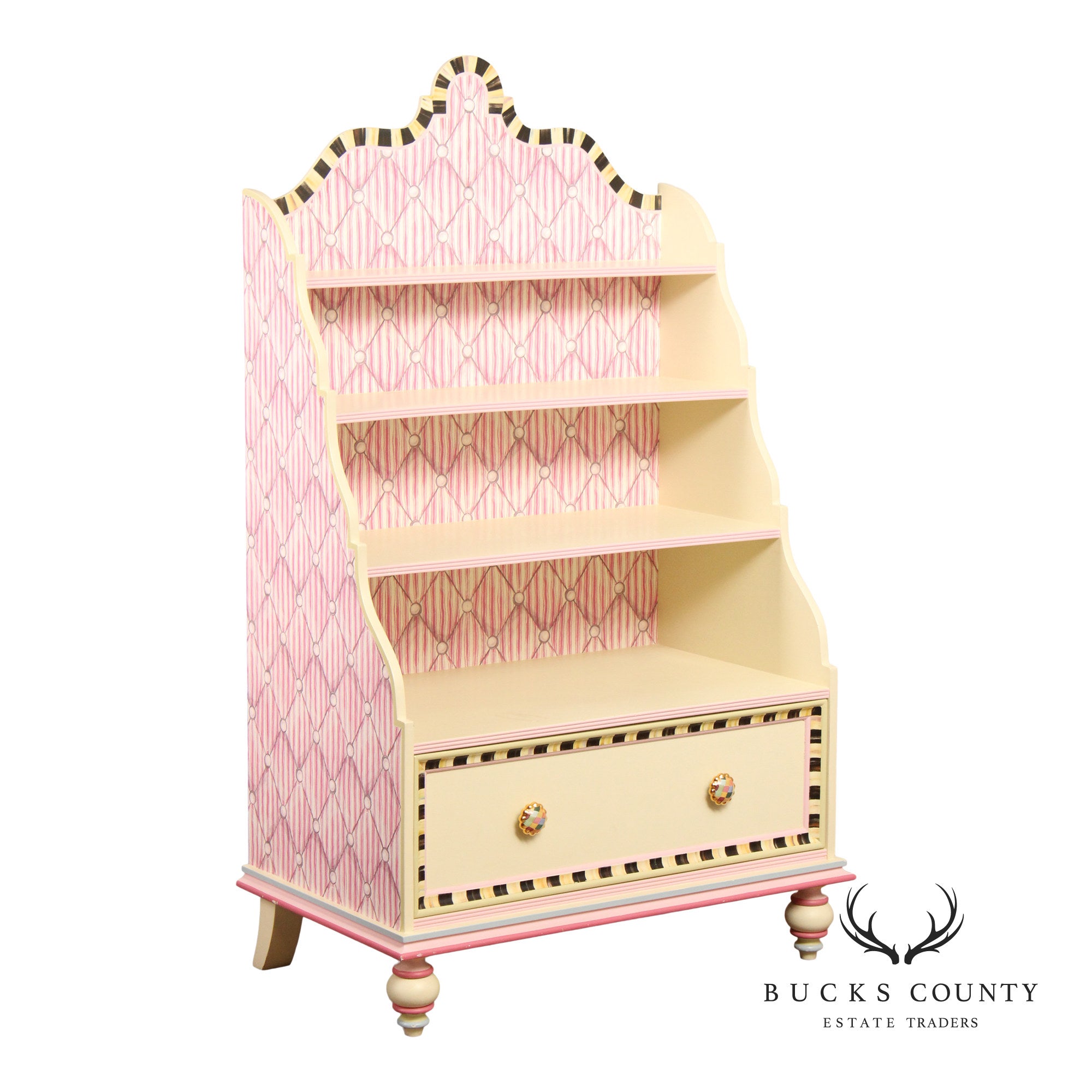 Mackenzie Childs 'Rosie Sweet' Open Bookshelf
