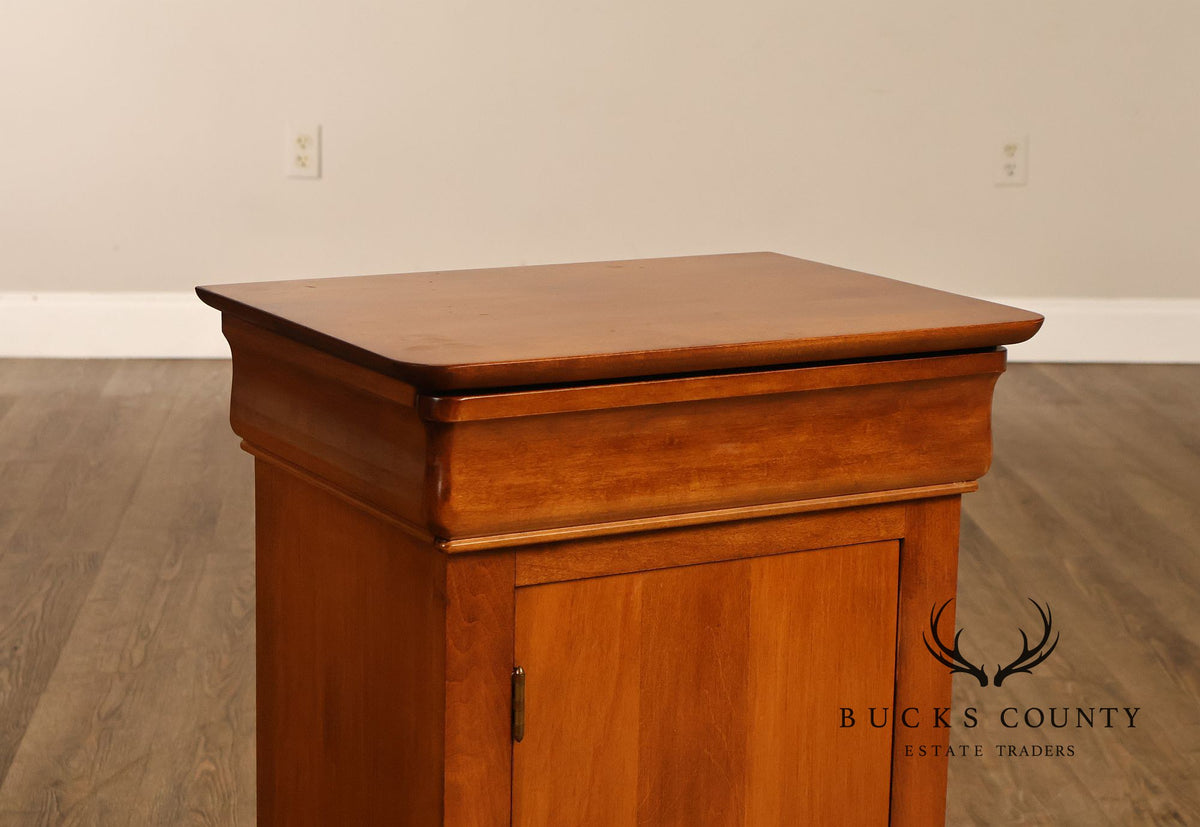 HPL Shermag Louis Philippe Style Pair of Cabinet Nightstands