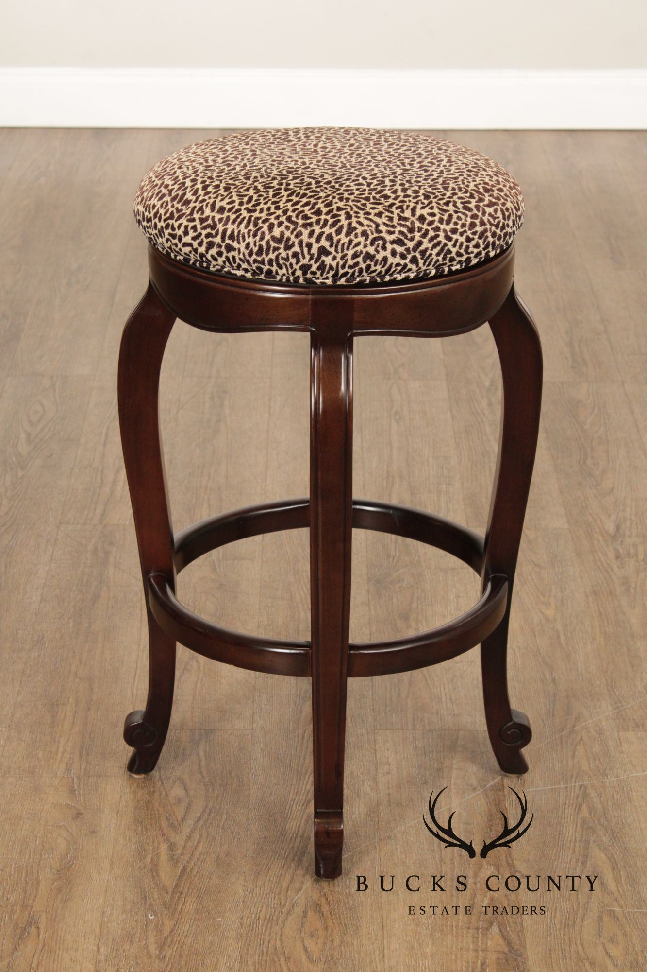 Hancock & Moore Pair of Swivel Bar Stools