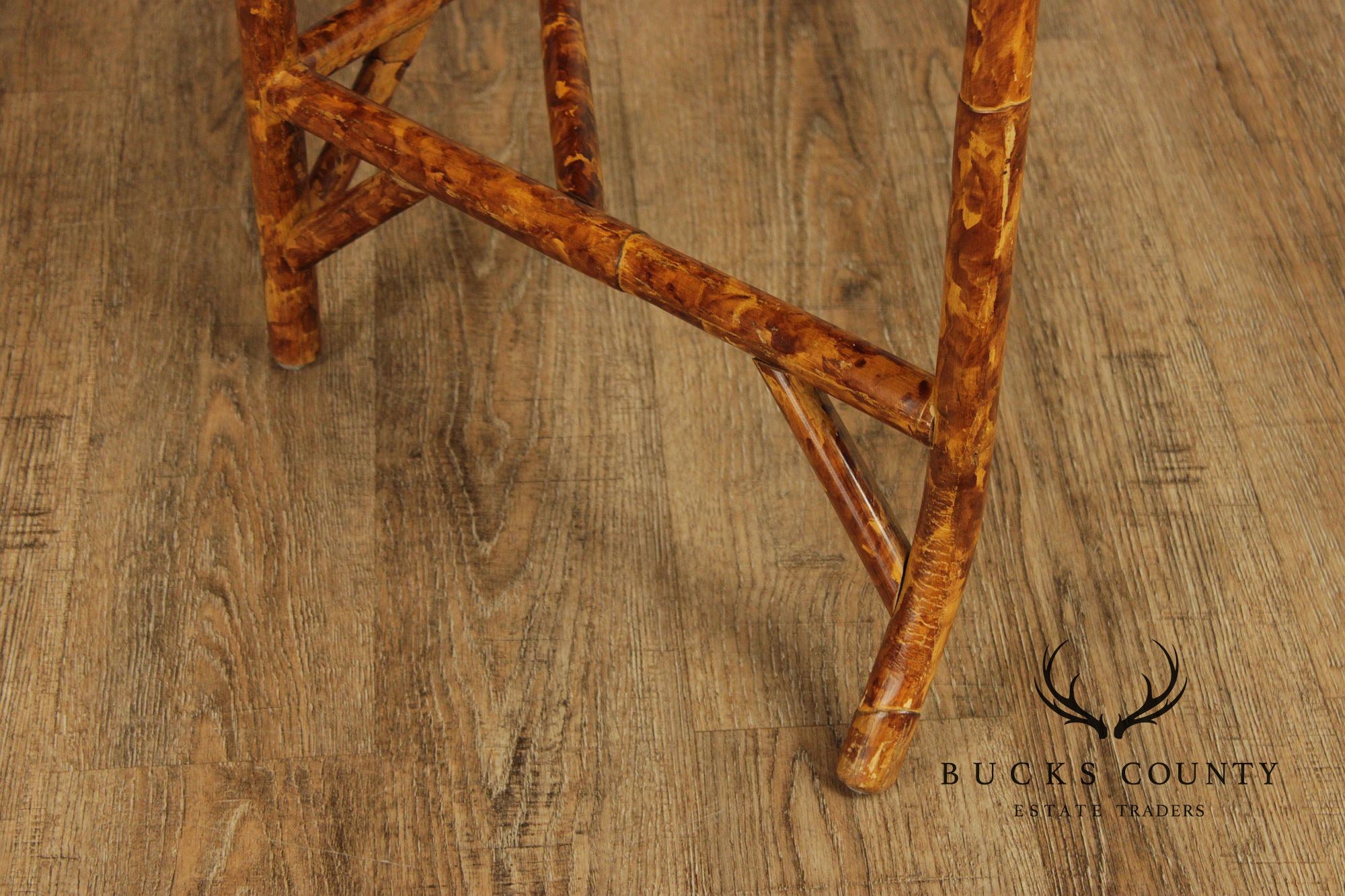 Vintage Bamboo And Rattan Writing Desk