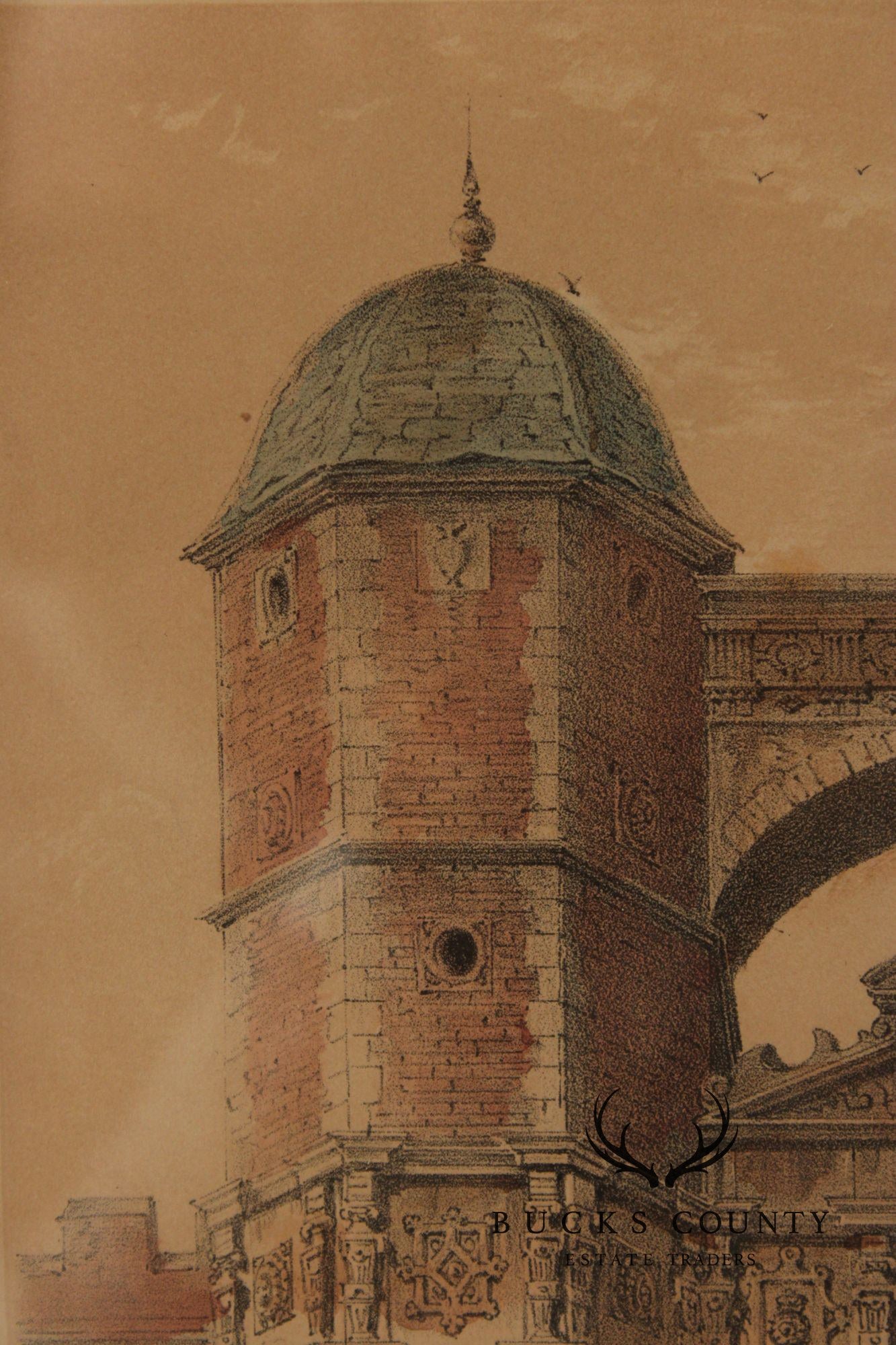 Joseph Nash Pair of Lithographs, 'Bramshill Hants' & 'Brereton, Cheshire'