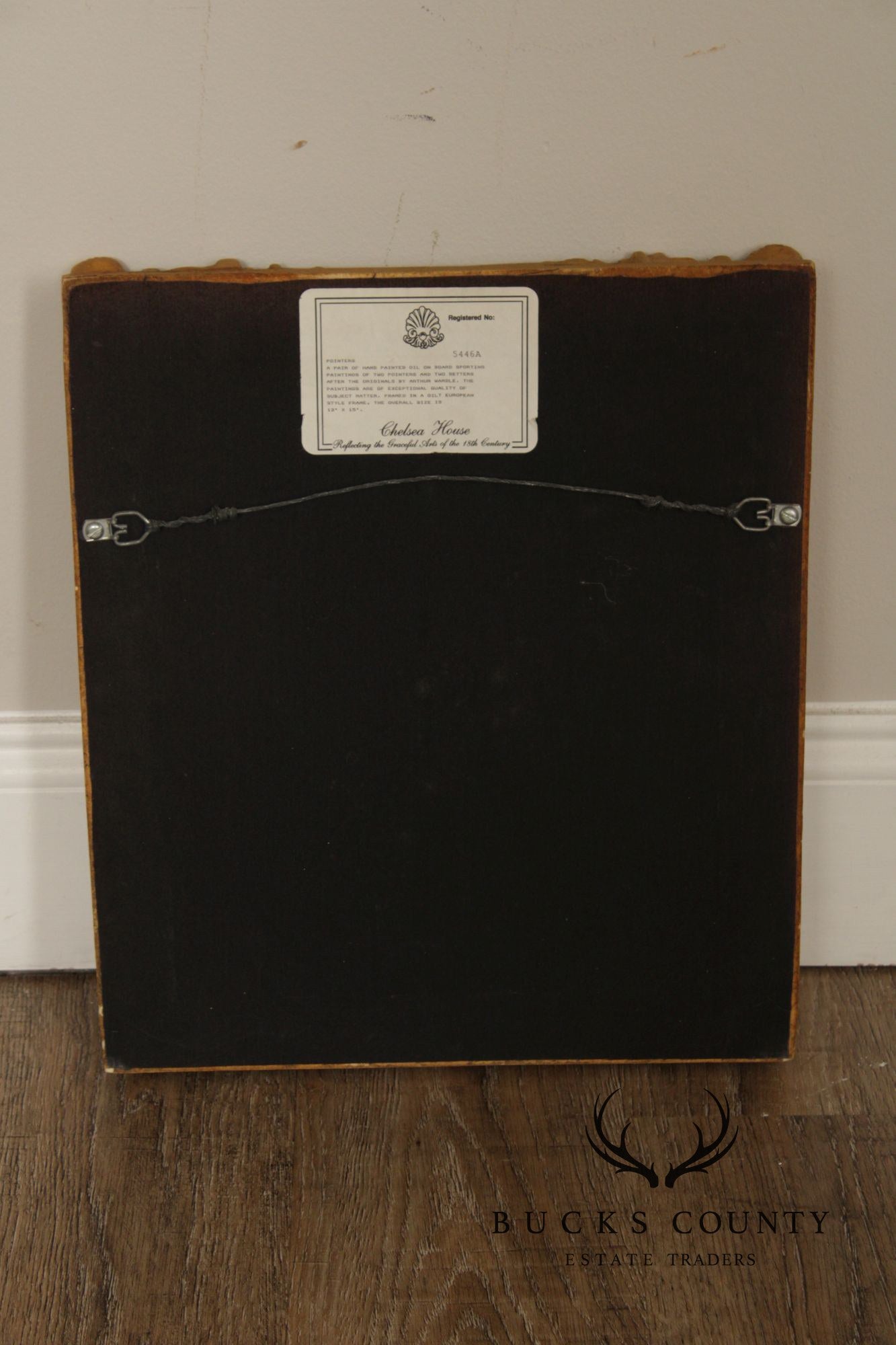 Chelsea House Decorative Framed Painting, 'Pointers'