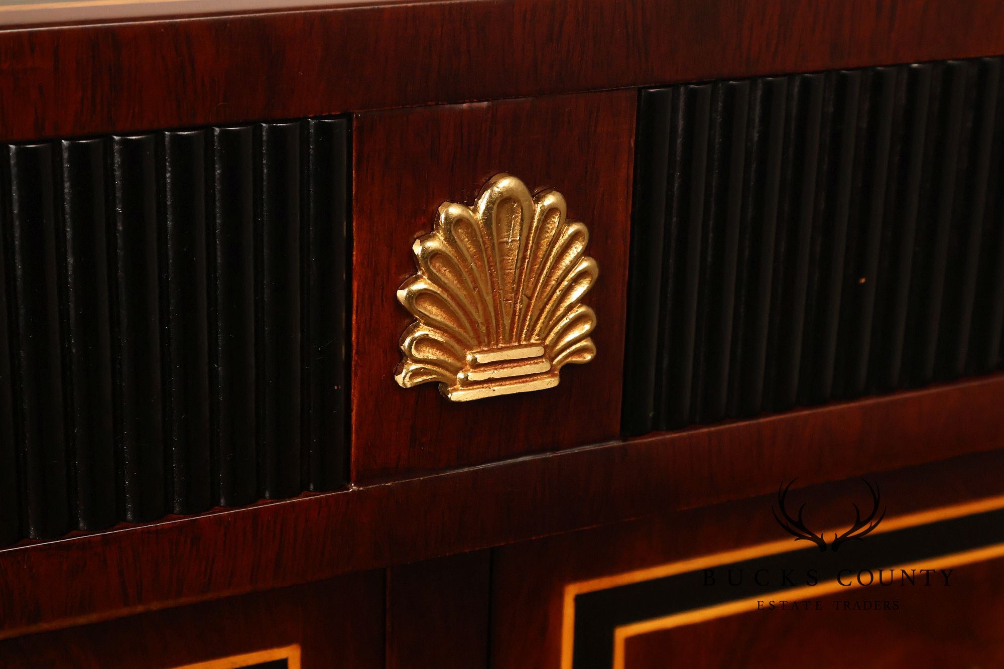 Mariner Neoclassical Empire Style Mahogany Ten Drawer Dresser