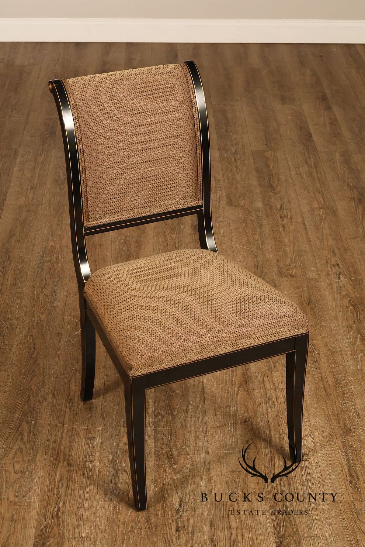 Kindel Mahogany Sleigh Back Side Chair